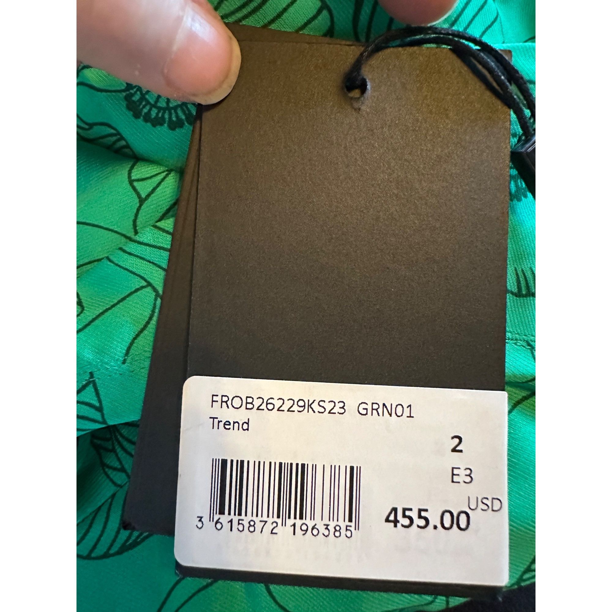 The Kooples The Kooples Green Graphic Poppies Maxi Dress Cut-Out Back Si Size M / US 6-8 / IT 42-44 - 3 Thumbnail