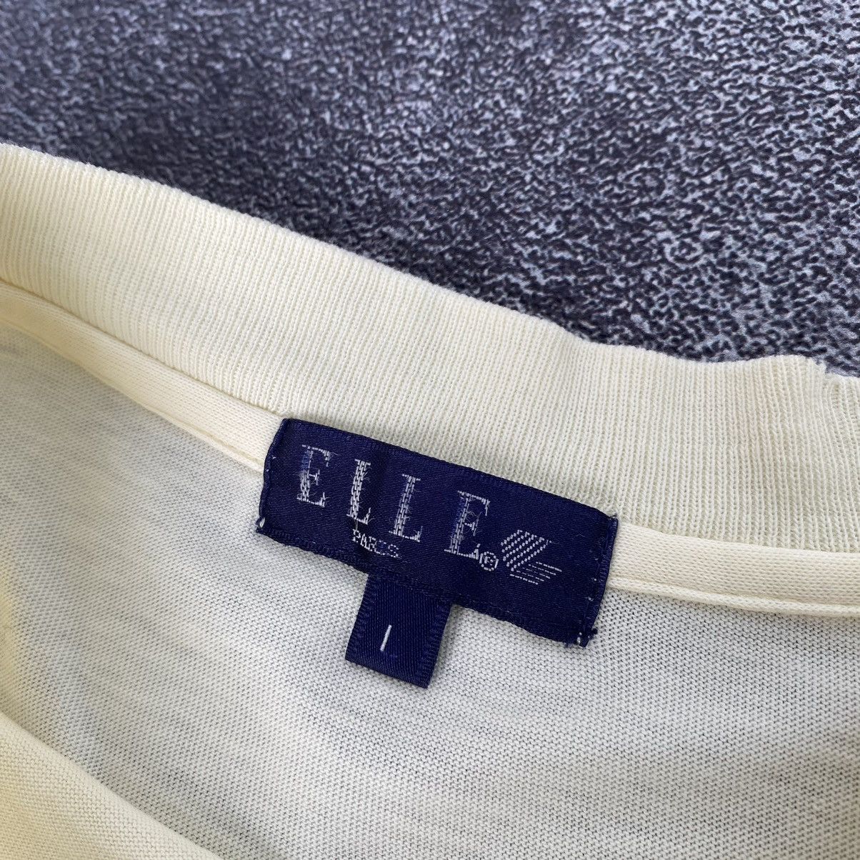 Designer × Japanese Brand Vintage Very Rare Elle Paris Tee Size US L / EU 52-54 / 3 - 2 Thumbnail
