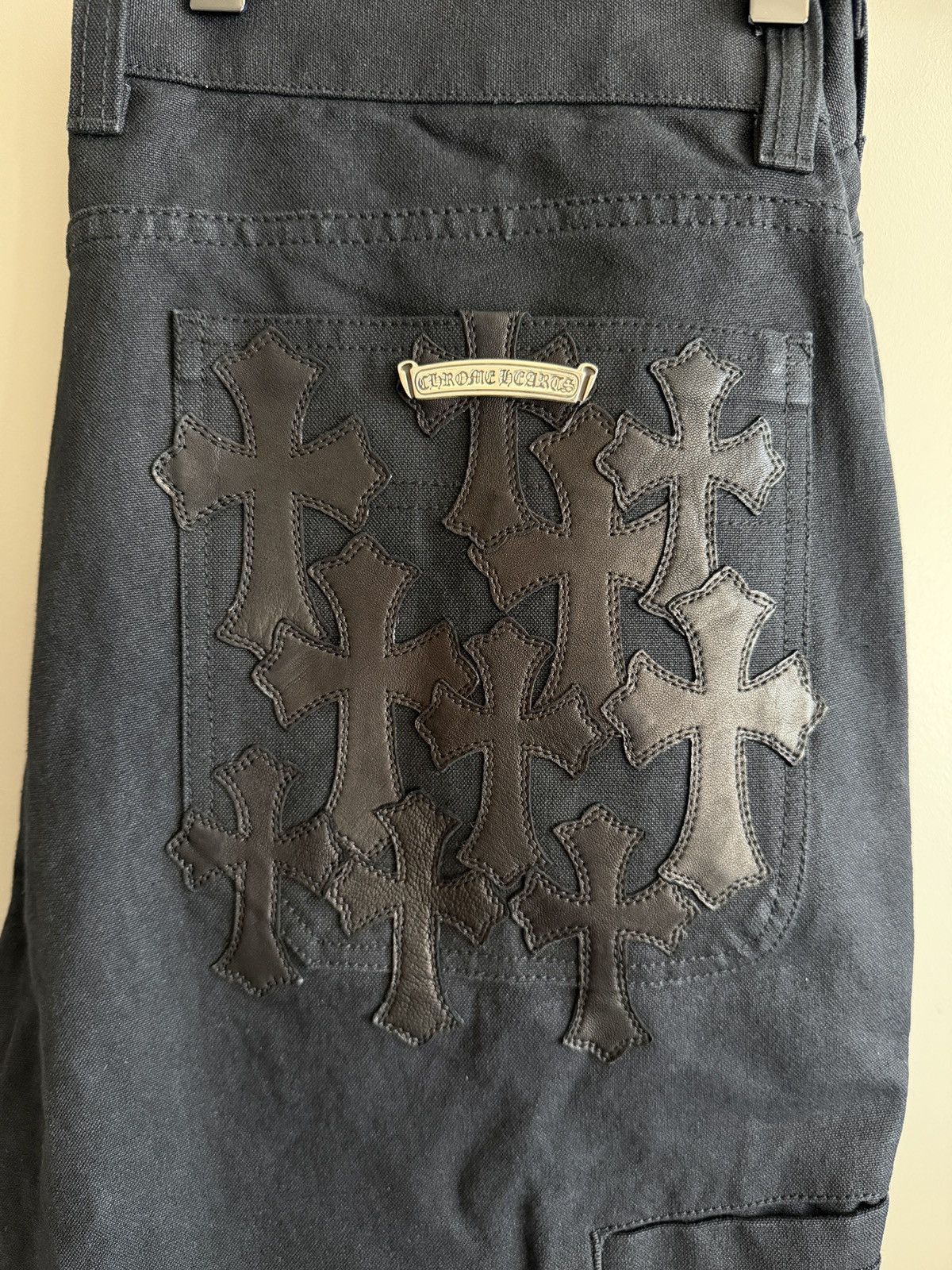 Chrome Hearts Chrome Hearts Cross Patch Double Knee Carpenter Pants Sz 36 Size US 36 / EU 52 - 3 Thumbnail