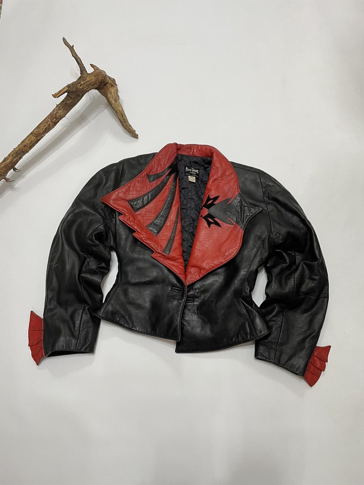 image of Avant Garde x Leather Place Vendome By Handrine Leather Crazy Avantgarde Devil in Black, Women's (S