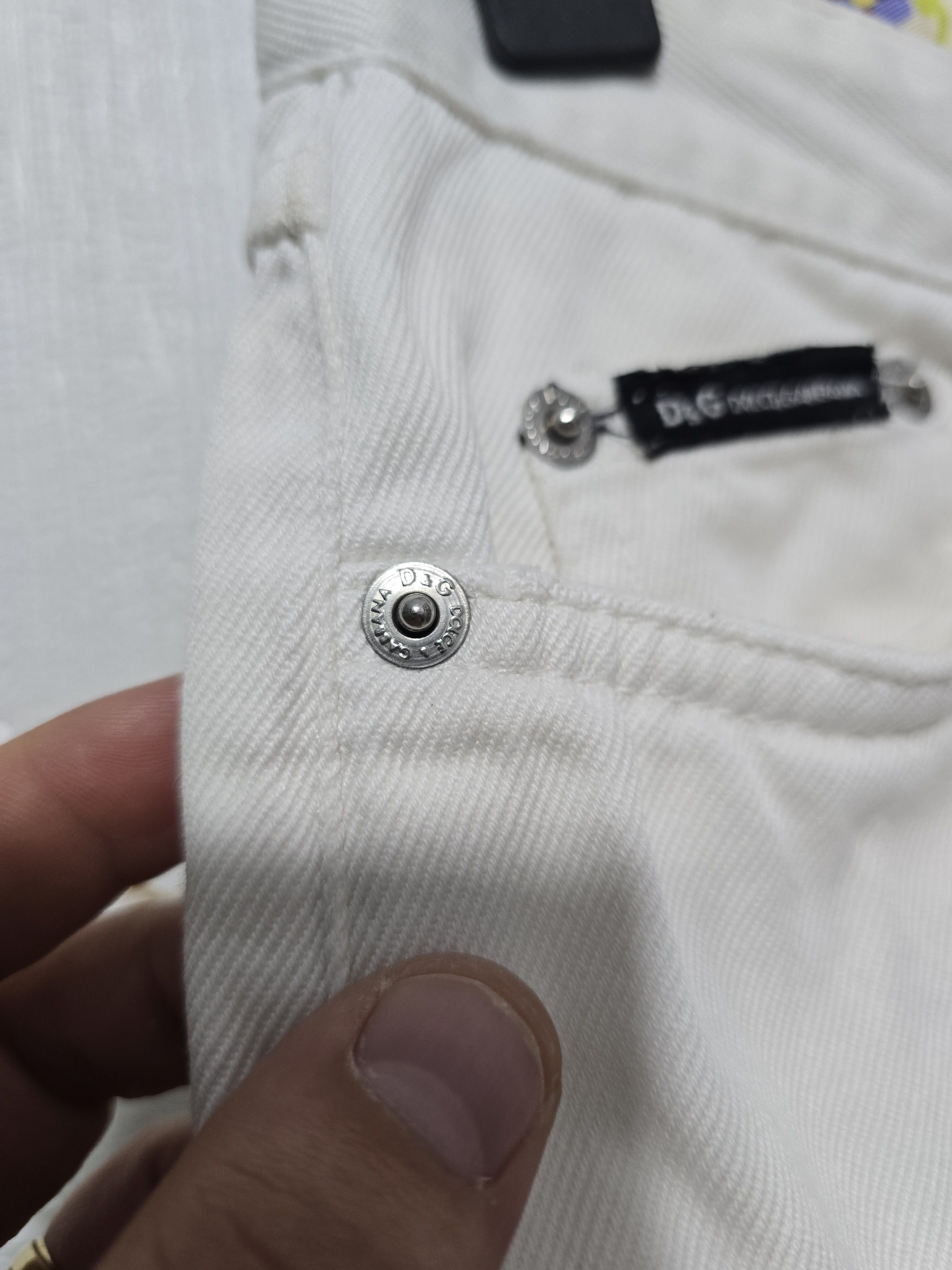 Dolce & Gabbana × Vintage Dolce Gabbana White Jeans Vintage EXCELLENT condition Size 30" / US 8 / IT 44 - 12 Thumbnail