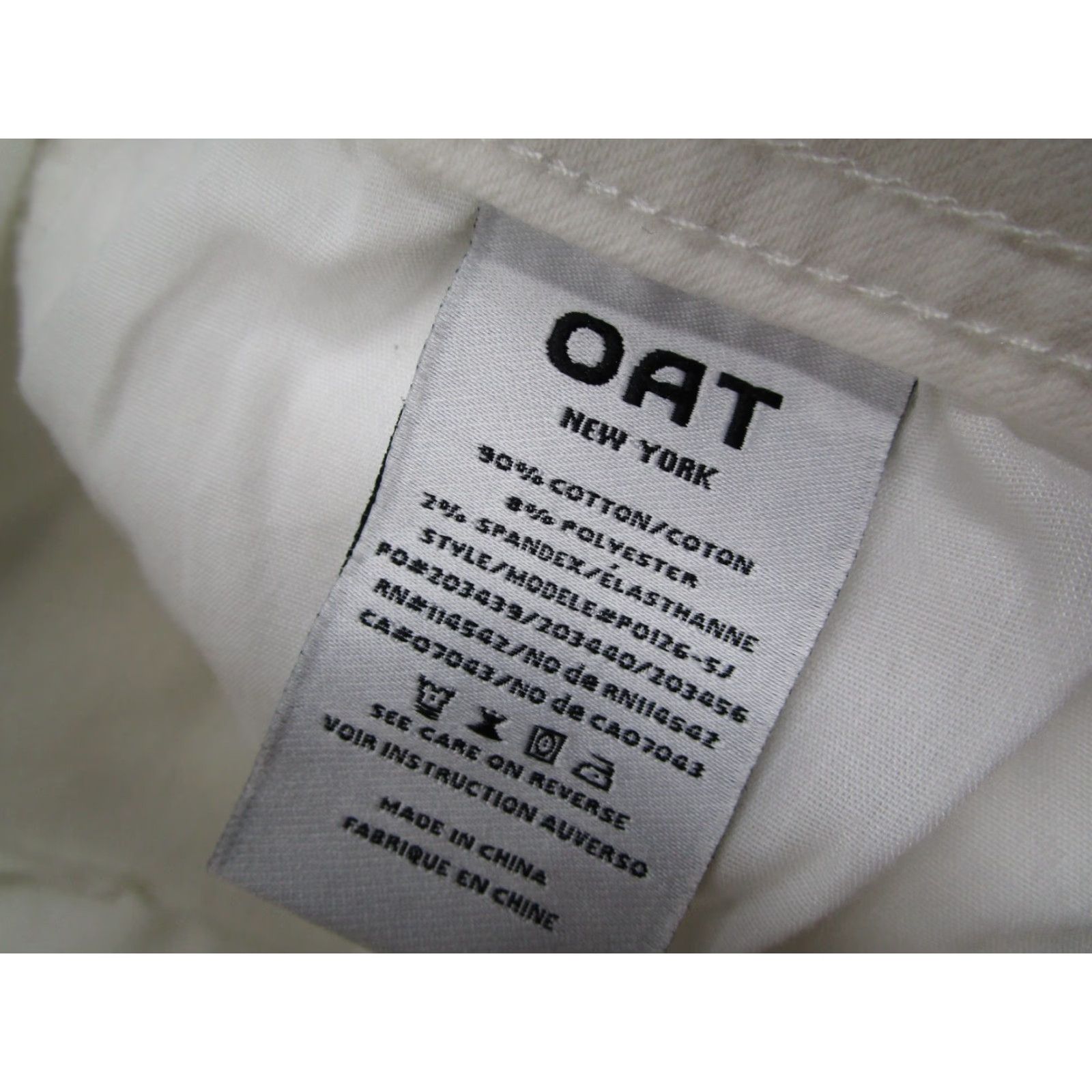 Vintage OAT Jeans White HIGH RISE Wide-Leg Crop Denim 26x25 8/29 Womens Jeans Size 30" / US 8 / IT 44 - 4 Thumbnail