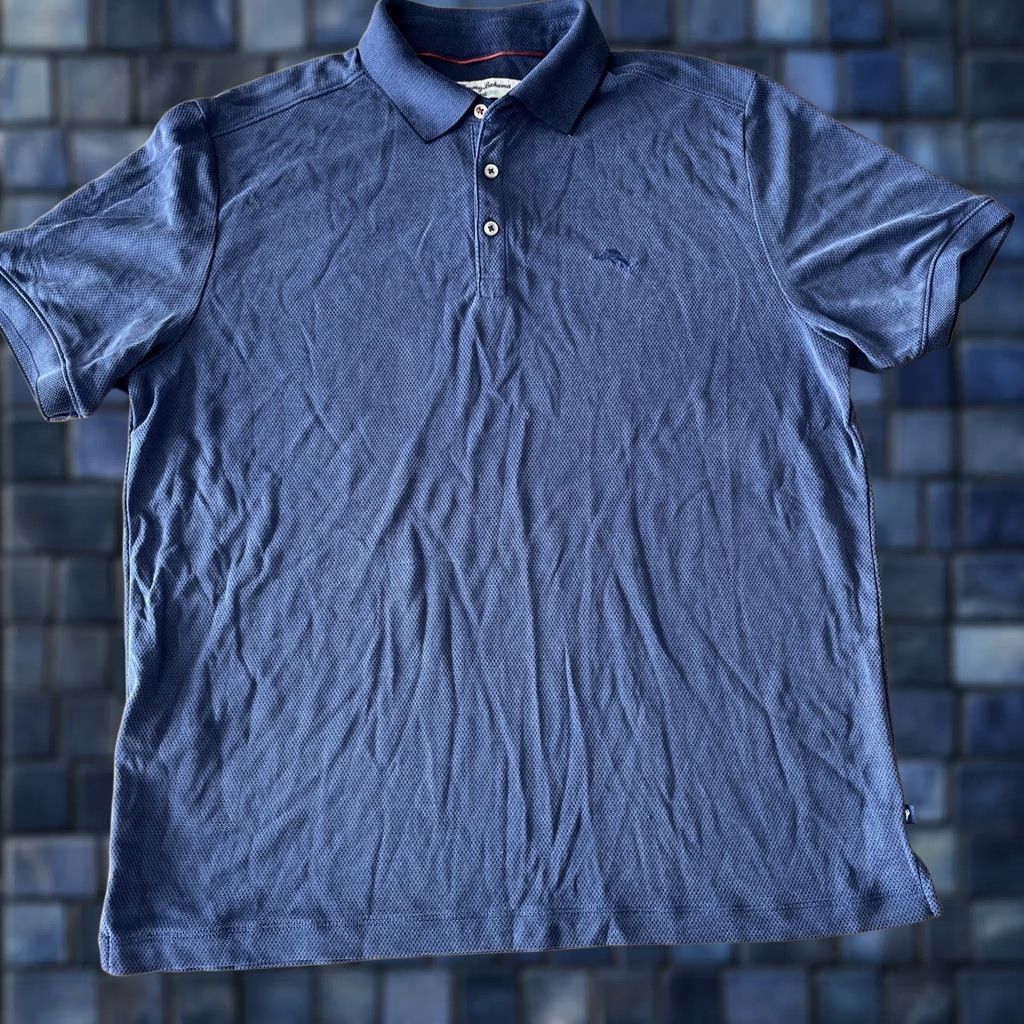Tommy Bahama Tommy Bahama Men's L Polo Shirt Blue Tencel Modal Relaxed Soft Casual Size US L / EU 52-54 / 3 - 1 Thumbnail