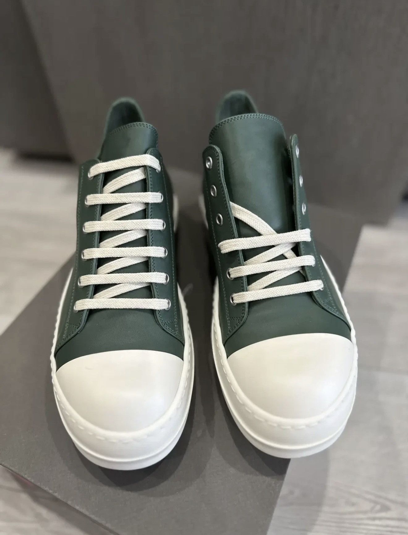 Rick Owens RICK OWENS RAMONE SNEAKER TEAL GREEN Size US 8 / EU 41 - 2 Thumbnail