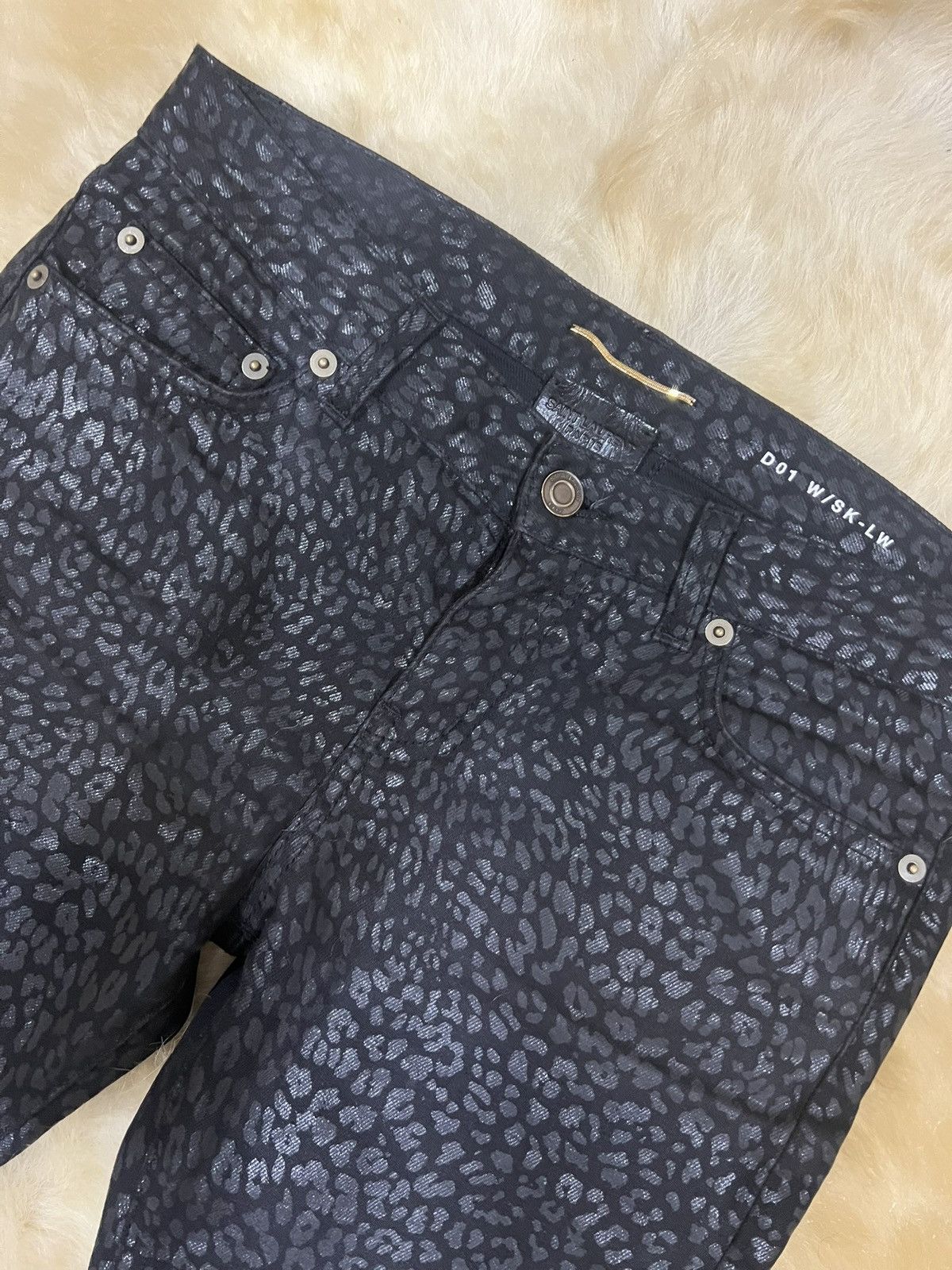 Saint Laurent Paris Saint Laurent Paris FW14 D01 leopard print denim Size US 26 / EU 42 - 3 Thumbnail