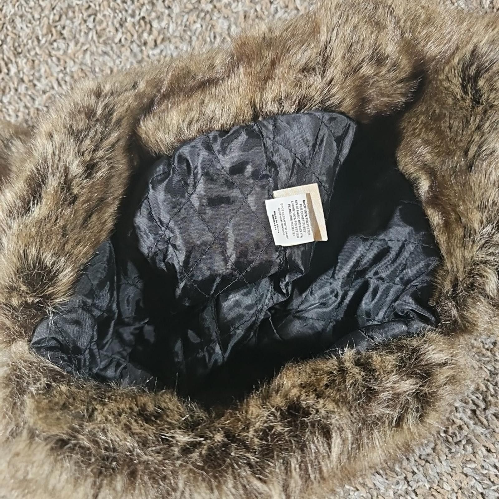 Steve Madden MUDD Trapper Hat Y2K Faux Fur Ear Flaps One Size w/ Strap Size ONE SIZE - 6 Thumbnail