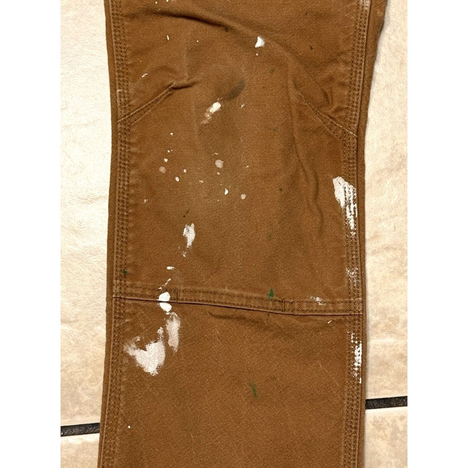 Carhartt VINTAGE Philadelphia Eagles Paint Splatter Carhartt Double Knee Canvas Work Pants 32x34 Size US 32 / EU 48 - 5 Thumbnail