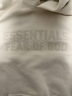 Fear of God Essentials Knit Hoodie 'Cream' - FOG-FW20-219