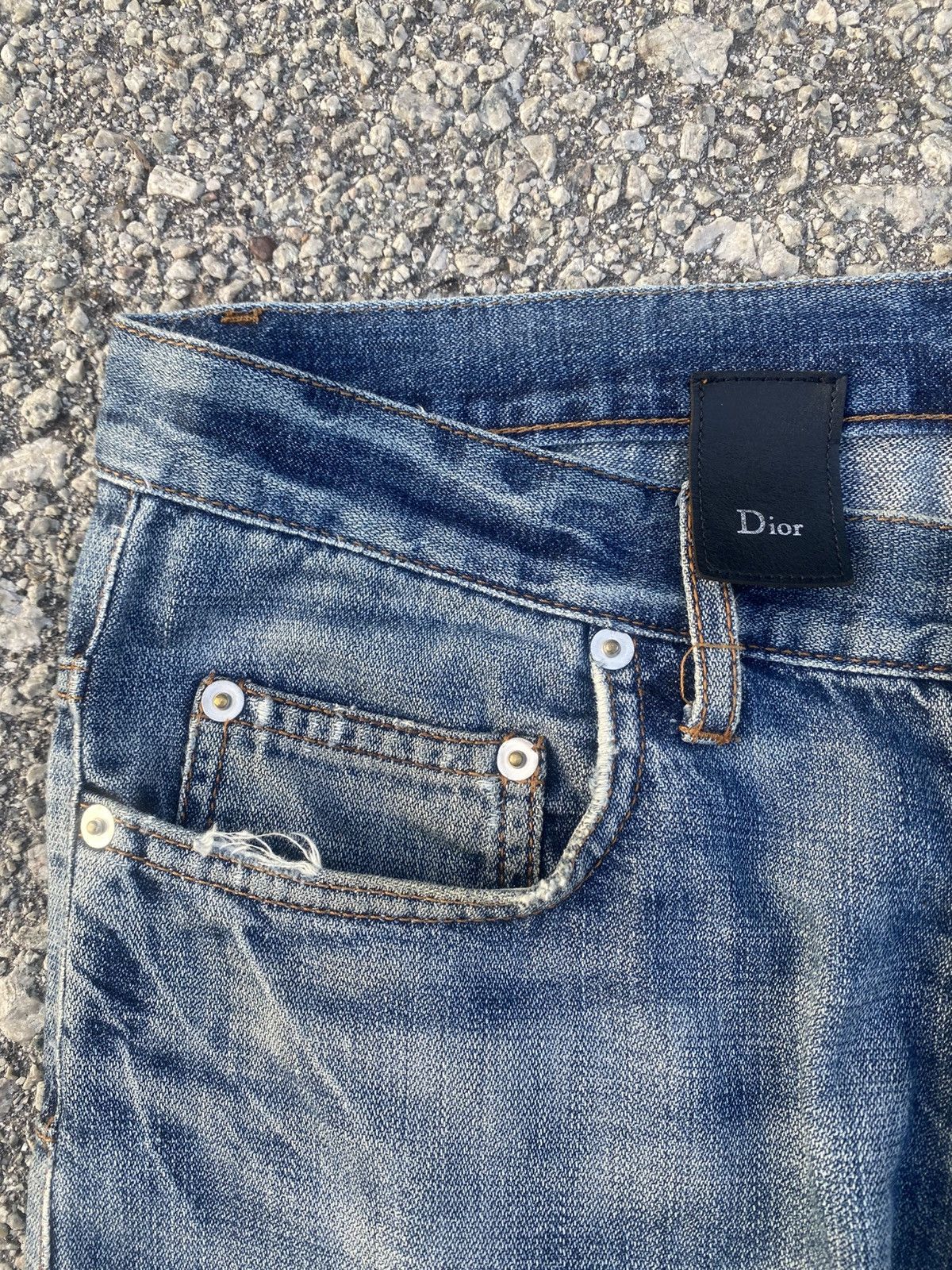 Dior SS08 DIOR HOMME Hedi Slimane Distressed Jeans Size US 29 - 8 Thumbnail