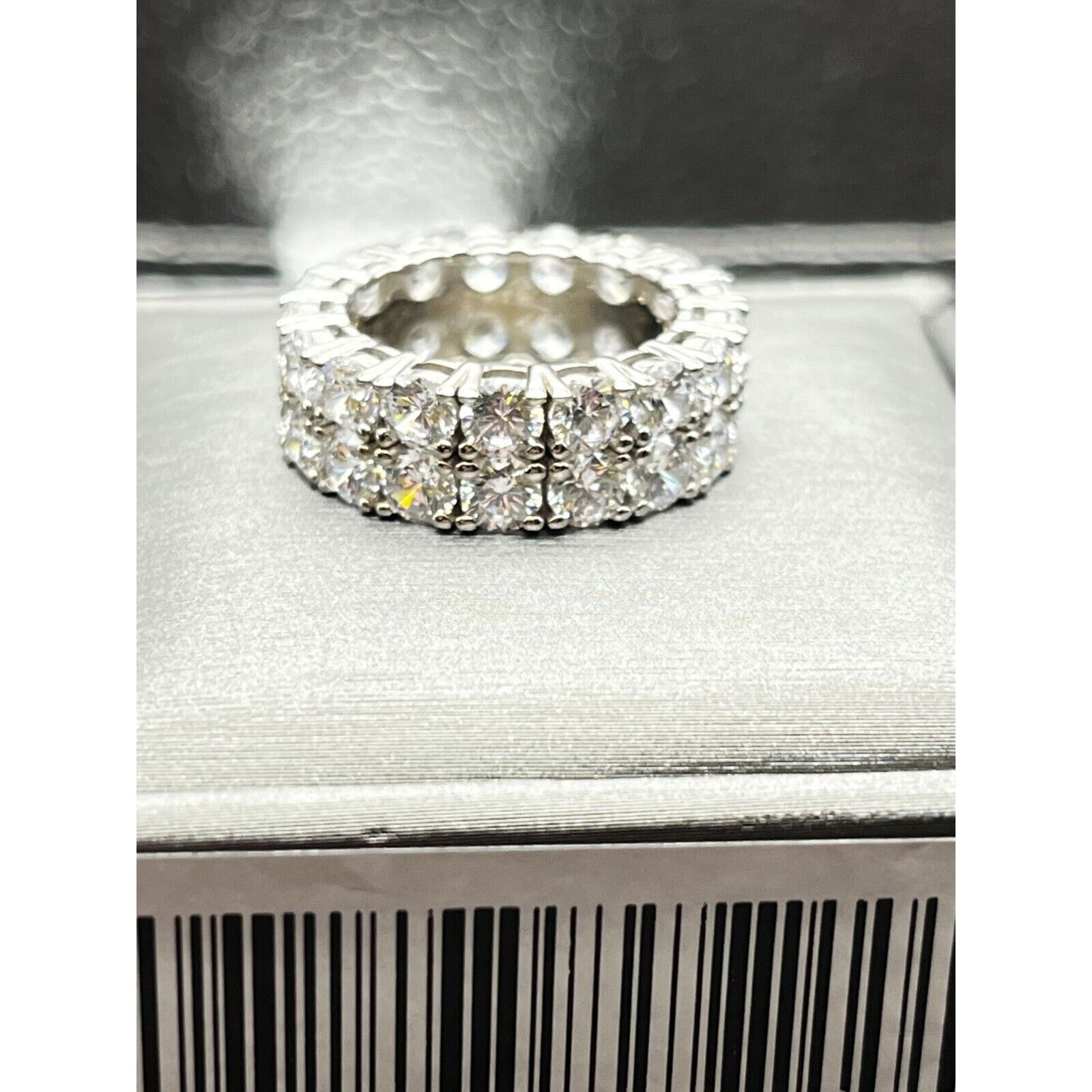 Other Round Cut Simulated Diamond/CZ Eternity Band Ring 925 Size ONE SIZE - 2 Thumbnail