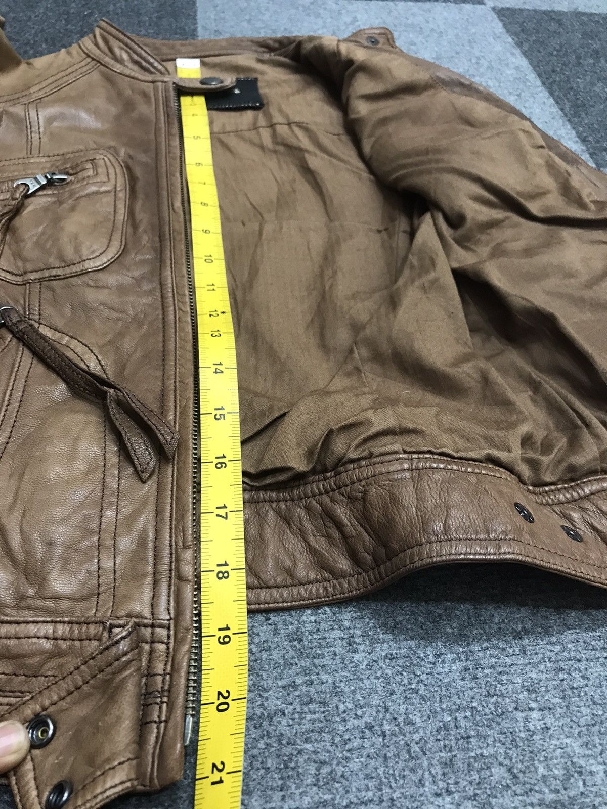 ABAHOUSE 💥ARCHIVAL💥Abahouse Japan Goatskin Cafe Racer Jacket Size XS / US 0-2 / IT 36-38 - 17 Thumbnail