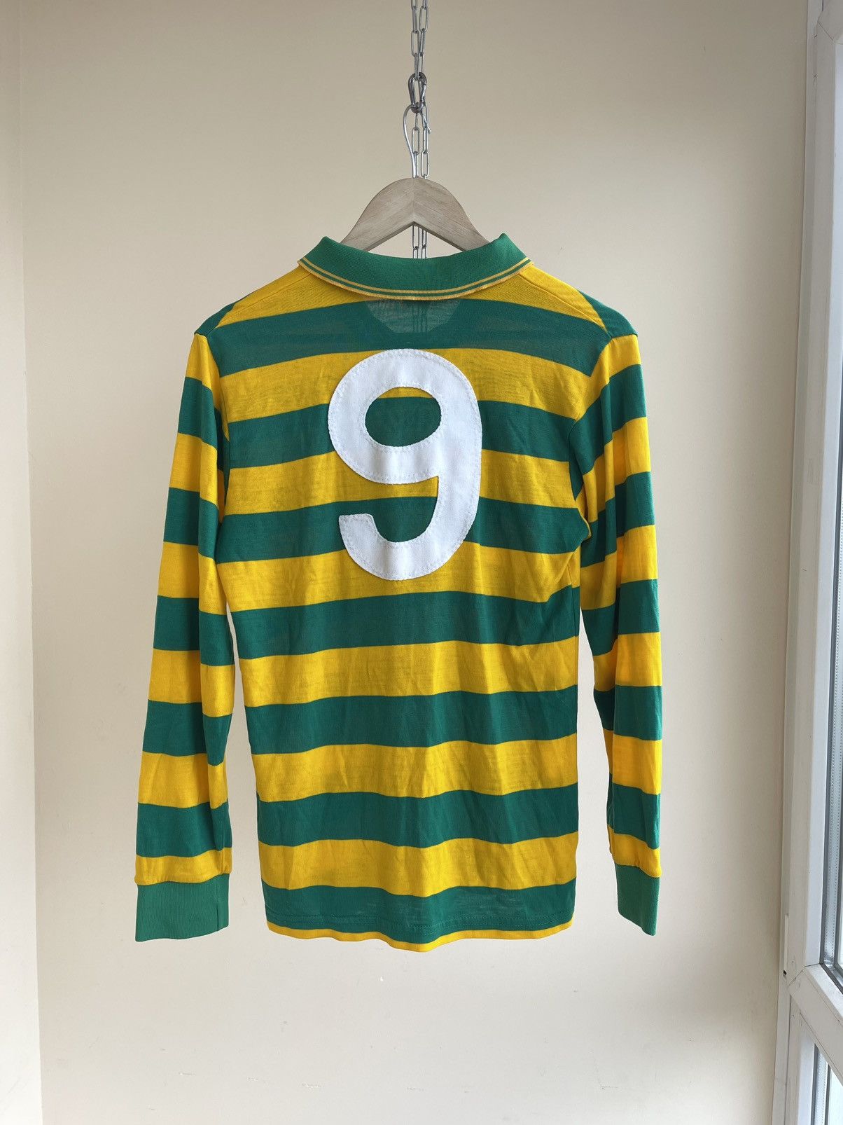 O'Neills GAA Gaelic Football Striped Long Sleeve Jersey 80s 90s Rugby Size US S / EU 44-46 / 1 - 2 Thumbnail