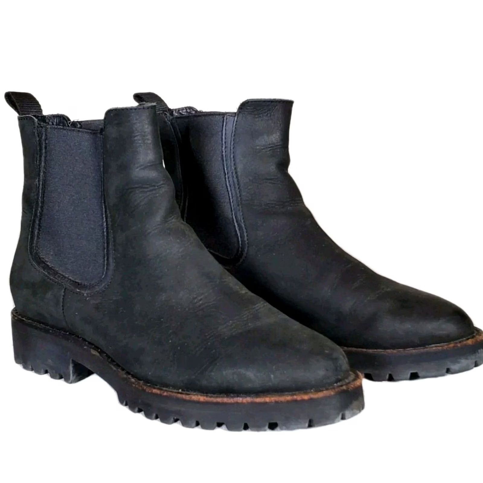 Thursday Boot Company Thursday Boot Co. Legend Chelsea Black Matte Leather Lug Sole Womens US 7 Size US 7 / IT 37 - 2 Thumbnail