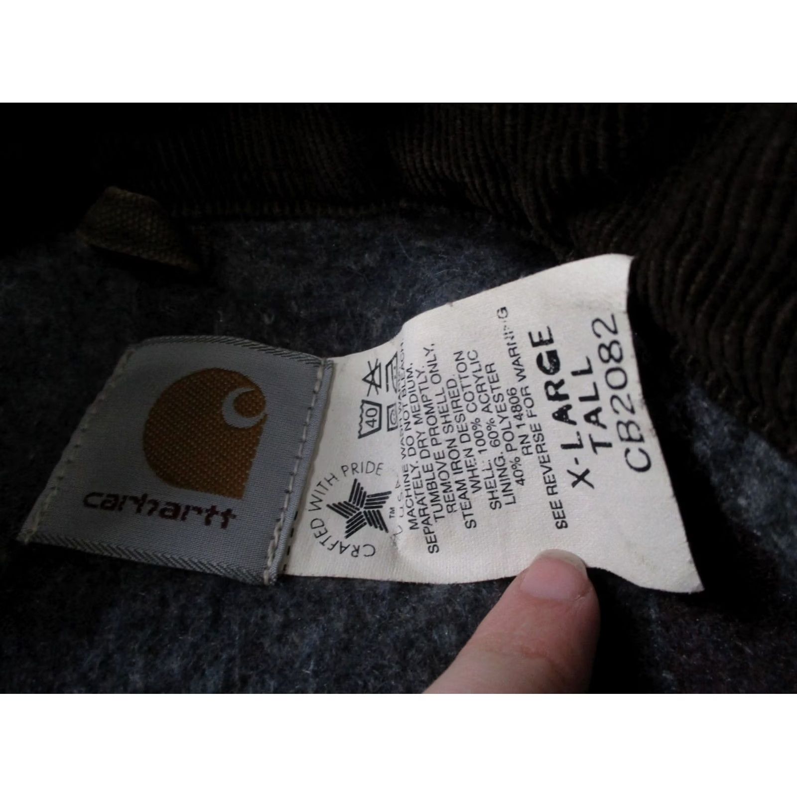 Carhartt VINTAGE Carhartt Jacket Mens XLT Brown Cotton Canvas Lined Acrylic Wind-Resistant Pockets Work Coat Size US XL / EU 56 / 4 - 6 Thumbnail
