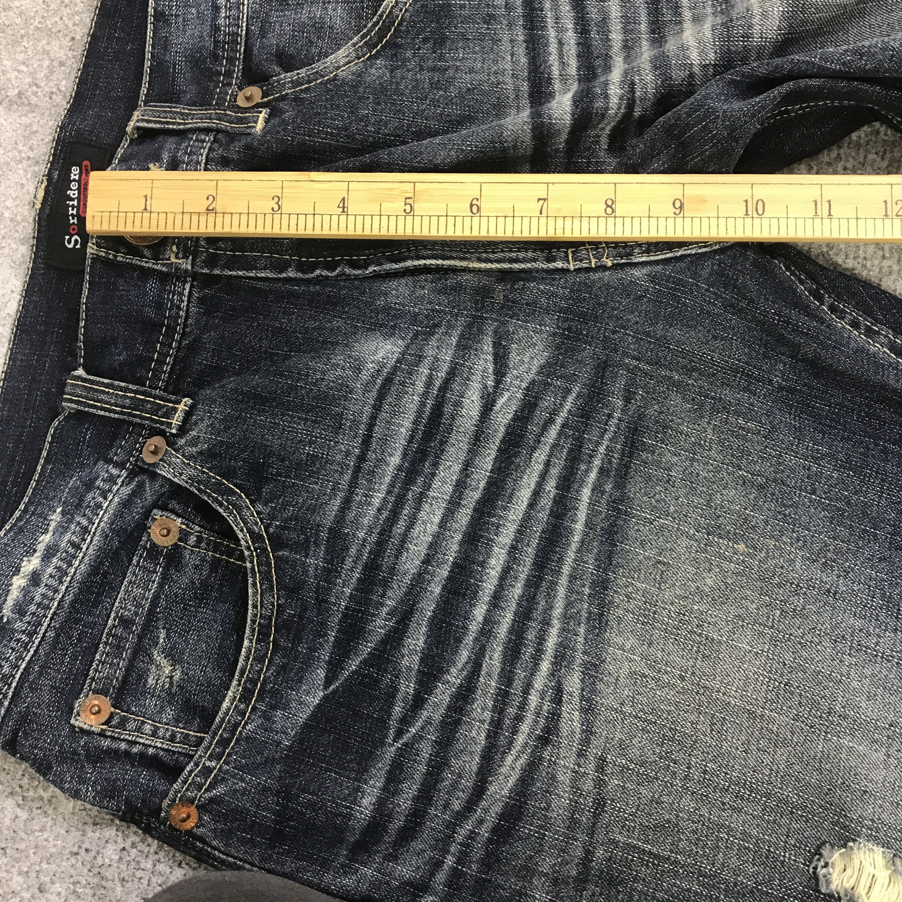 Japanese Brand Japan design sorridere distressed denim jeans pants Size US 33 - 9 Thumbnail