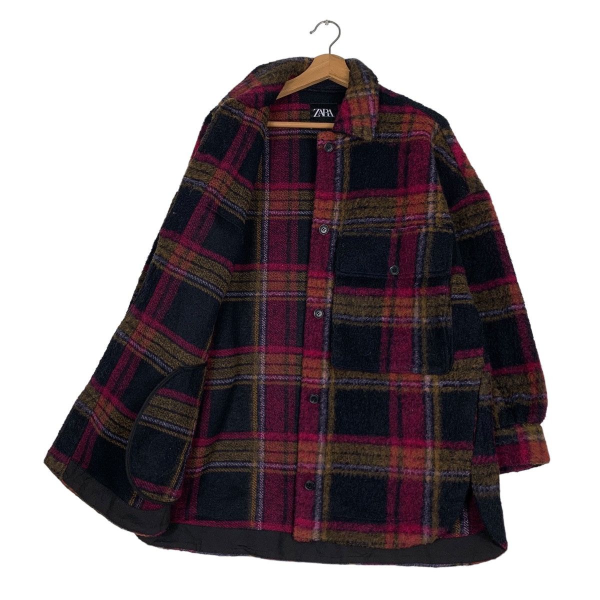 Zara ZARA Checked Tartan Flannel Jacket Size S-M #0612-C28 Size S / US 4 / IT 40 - 7 Thumbnail