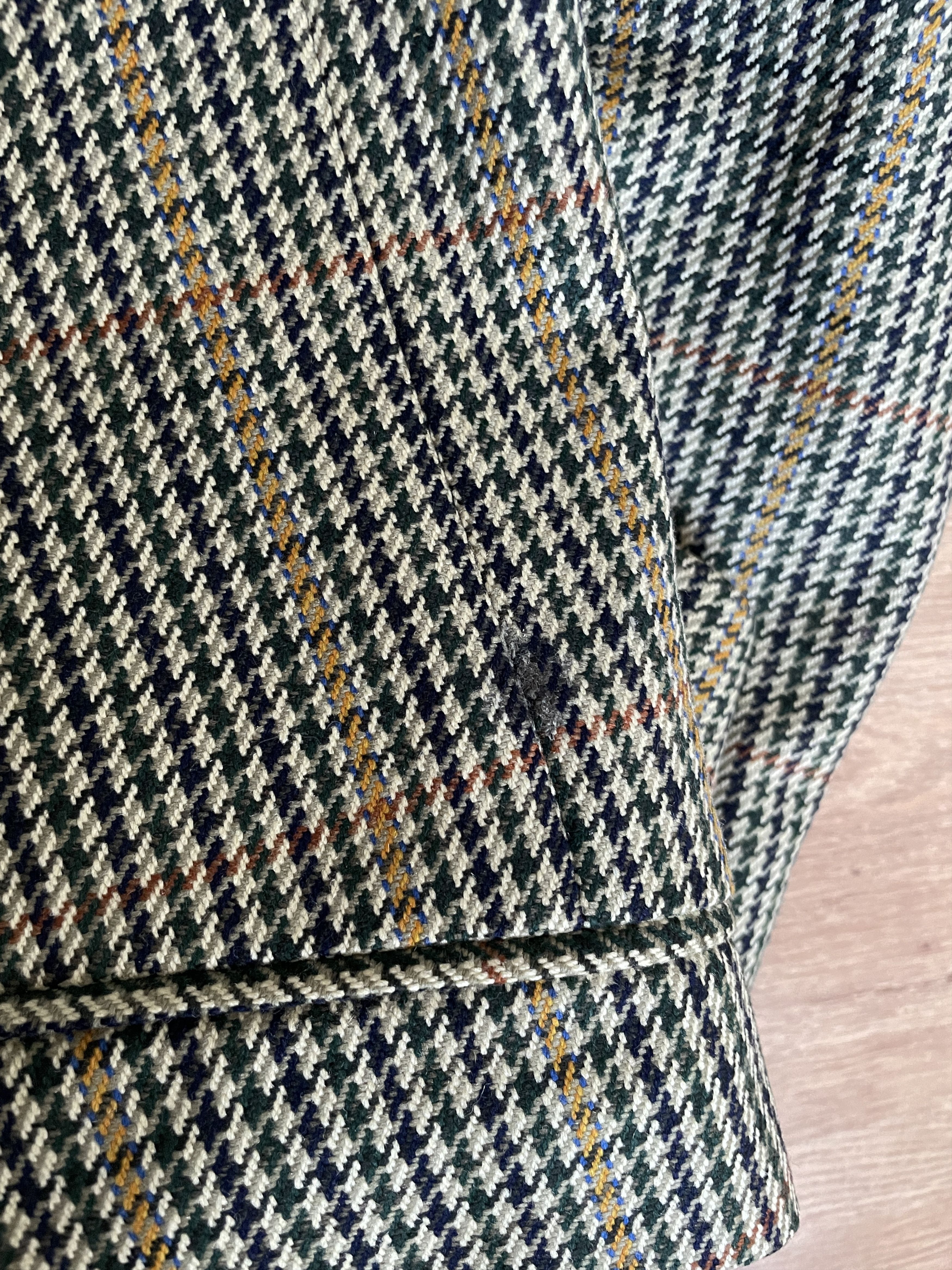 Other Brook Taverner Vintage Houndstooth Tweed Sport Coat Blazer Size 44R - 10 Thumbnail