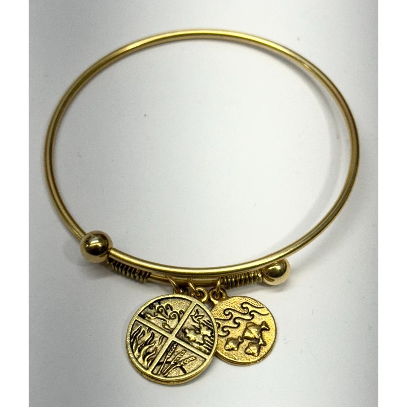 Vintage Vintage four element charm bracelet bangle Size ONE SIZE - 1 Thumbnail