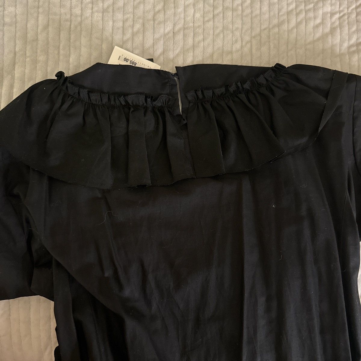 Tricot Comme des Garcons Comme des garçon tricot Black midi dress with ruffles Size S / US 4 / IT 40 - 4 Thumbnail