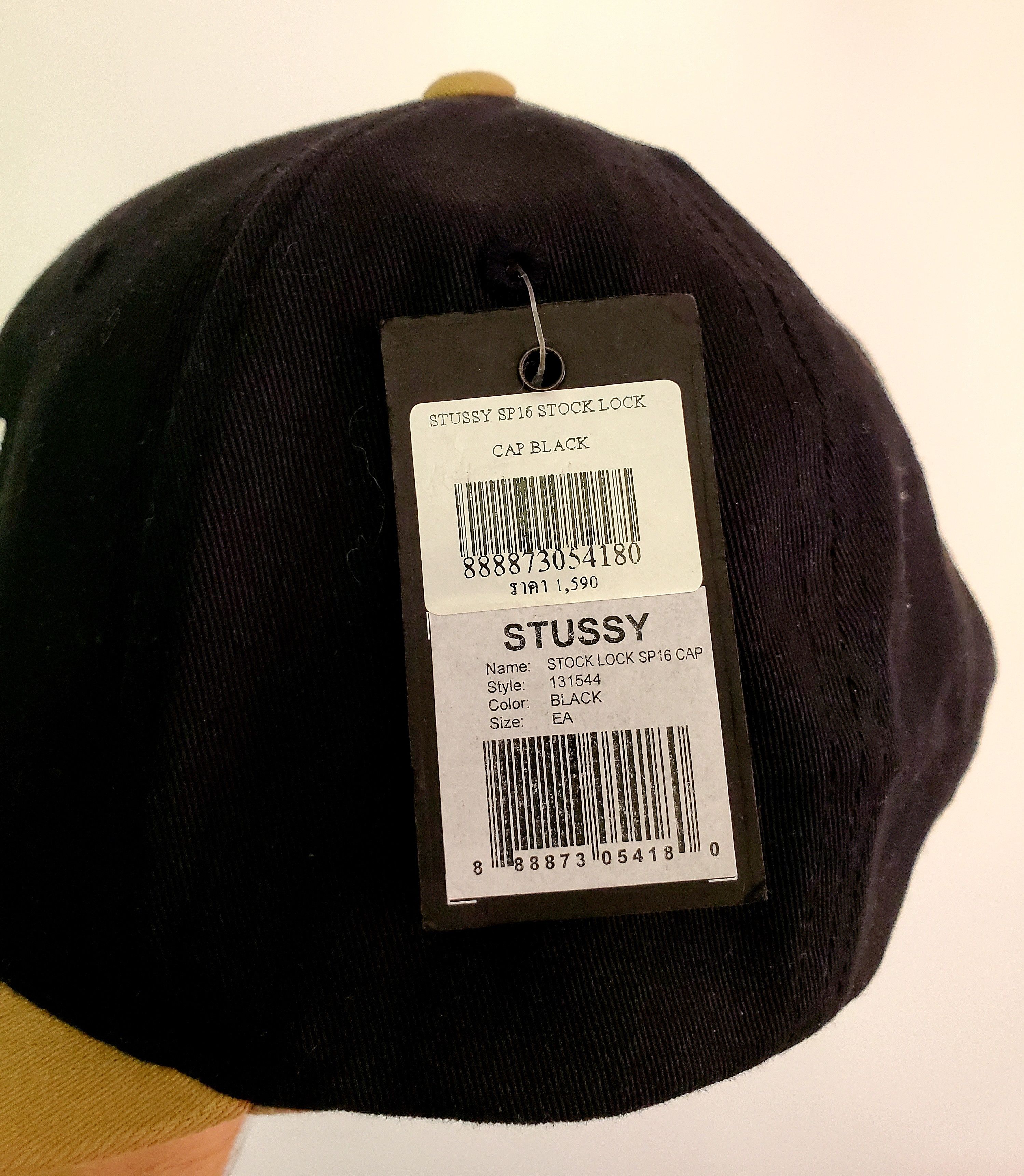 Stussy Stussy Snap back Black White Embroidery Logo one size Size ONE SIZE - 11 Thumbnail