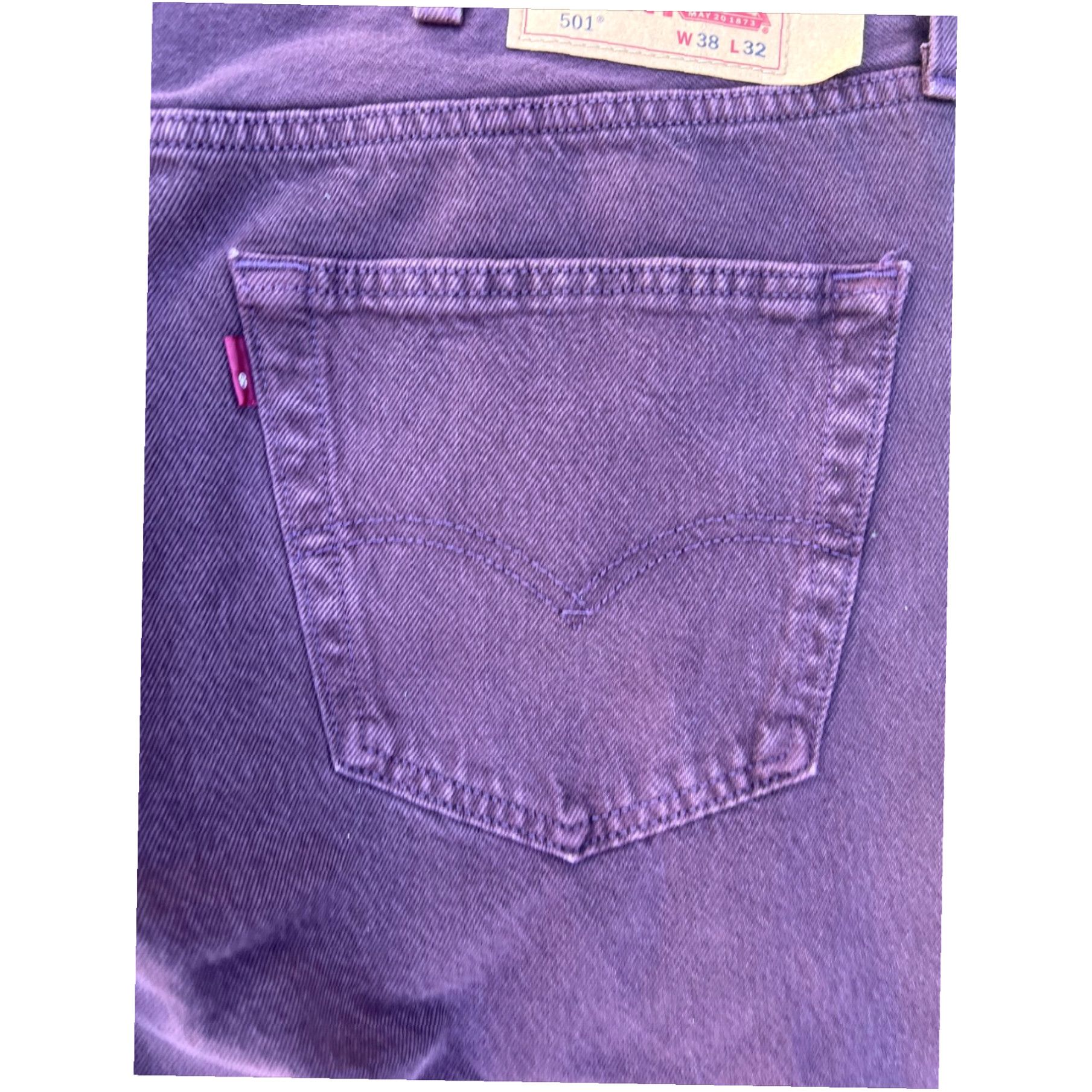 Levi's Levi’s 501 Original Men's Straight Leg Button Fly Jeans Size 38x32 Denim Size US 38 / EU 54 - 3 Thumbnail