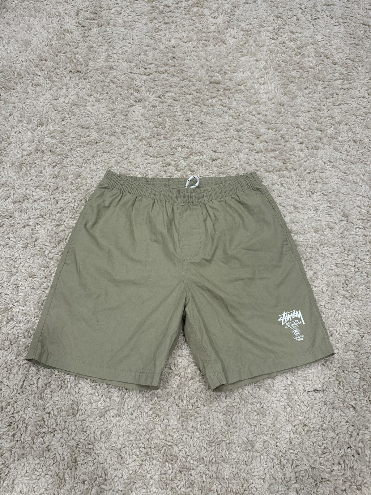 DENIM TEARS × Stussy Denim Tears Stussy Khaki Shorts | Grailed