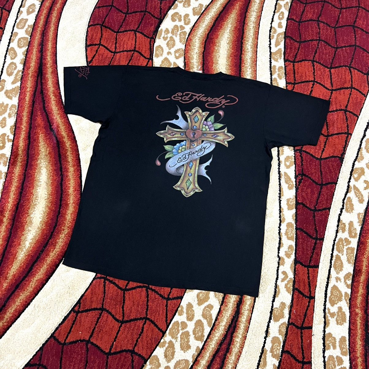 Ed Hardy Vintage Ed Hardy Big Logo Rare T Shirt Size US XL / EU 56 / 4 - 2 Thumbnail