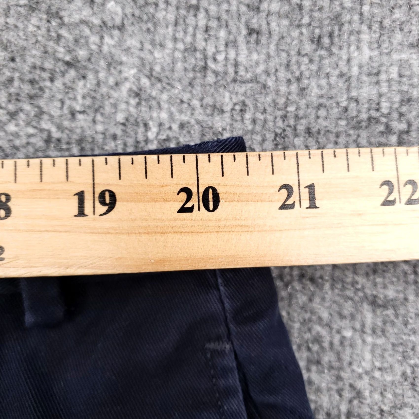 Vintage LL Bean Pants Mens 42x30 Navy Blue Chino Flat Front Straight Trousers Zip Fly Size US 42 / EU 58 - 7 Thumbnail