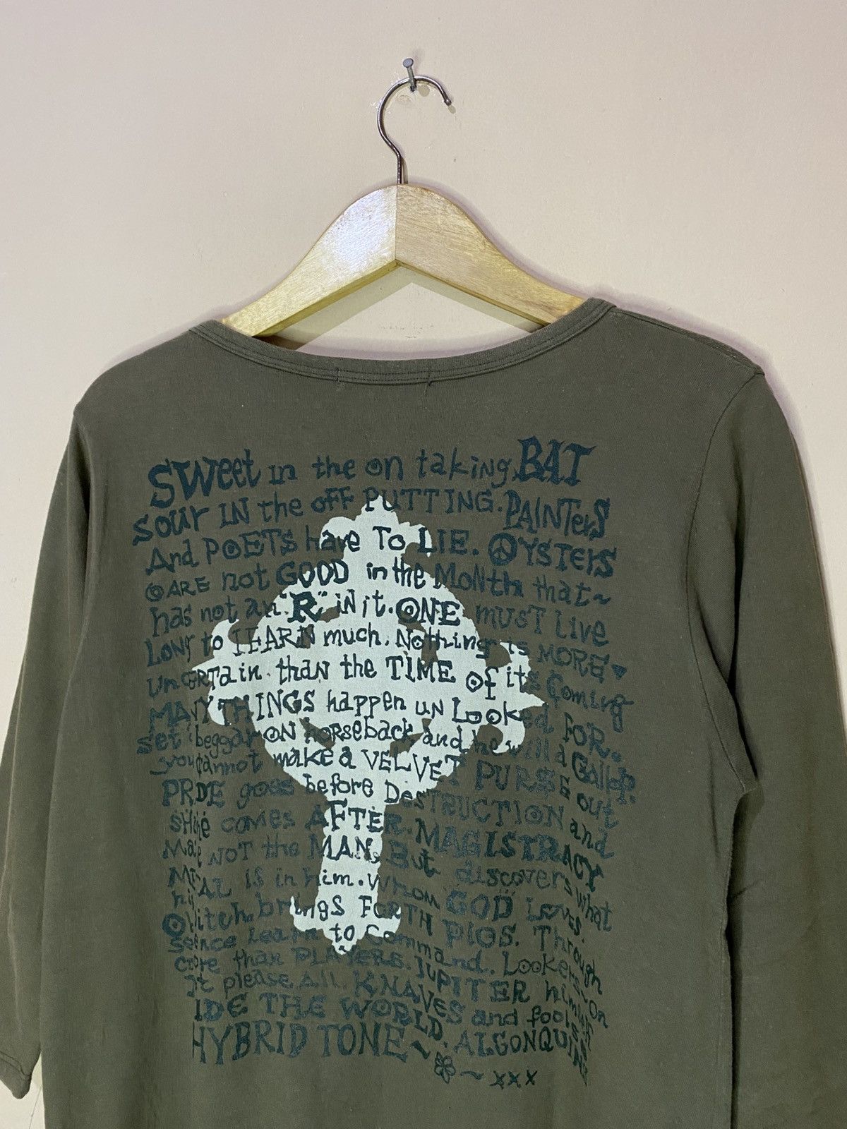 If Six Was Nine Y2K Algonquins Crossover Poem Cardigan Size US M / EU 48-50 / 2 - 3 Thumbnail