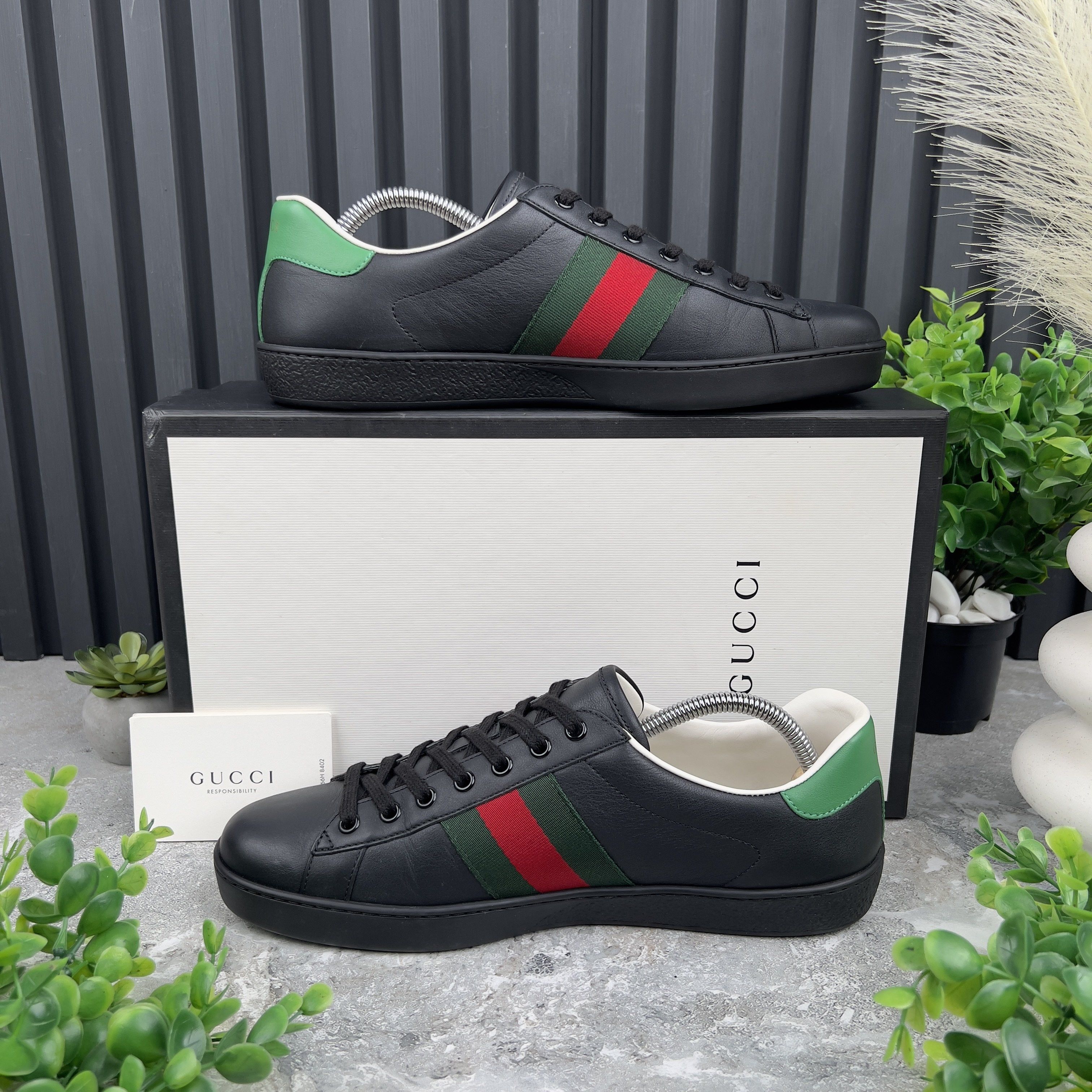 Gucci Ace Sneakers Web Freya Hartas Leather Size US 9.5 / EU 42-43 - 7 Thumbnail