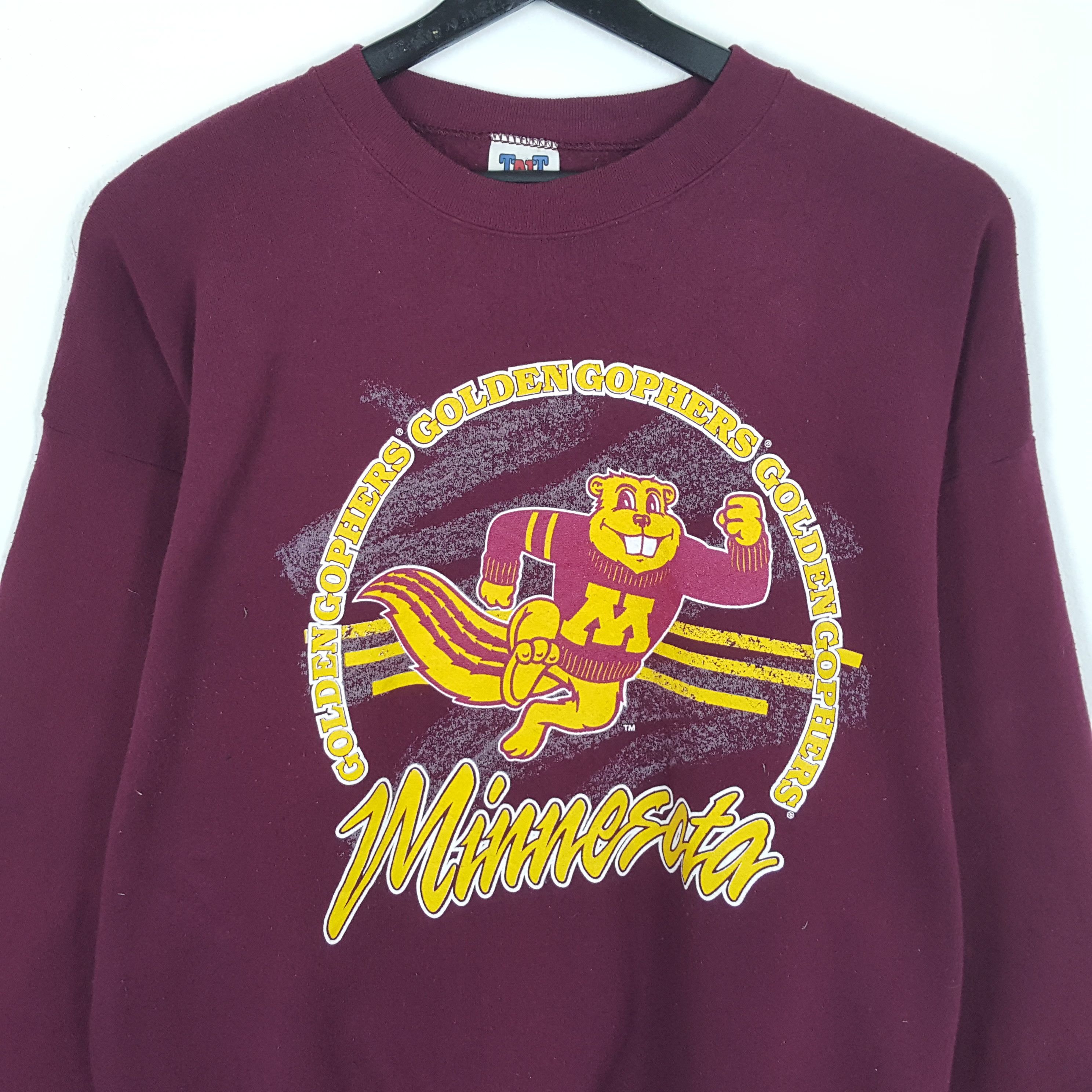 NFL × Vintage MINNESOTA GOLDEN GOPHERS Football Team Vintage Sweatshirt Size US XL / EU 56 / 4 - 2 Thumbnail