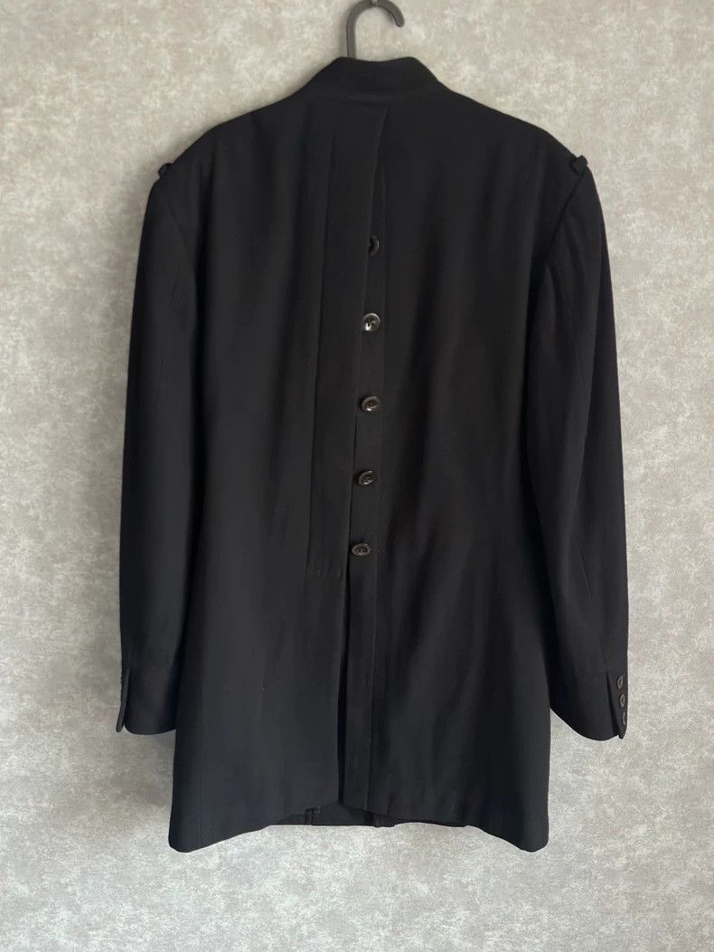 Yohji Yamamoto Yohji Yamamoto 07aw Black Wool Jacket with Standing Collar Size US M / EU 48-50 / 2 - 5 Thumbnail