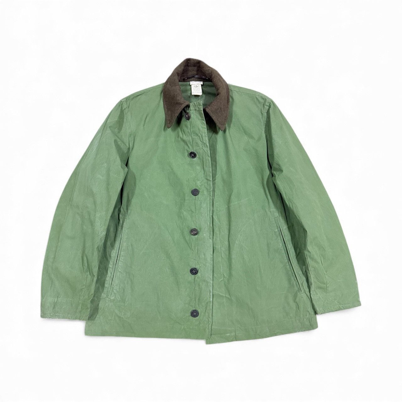 Dries Van Noten Dries Van Noten PU Waterproof Olive Green Field Jacket Size US M / EU 48-50 / 2 - 2 Thumbnail