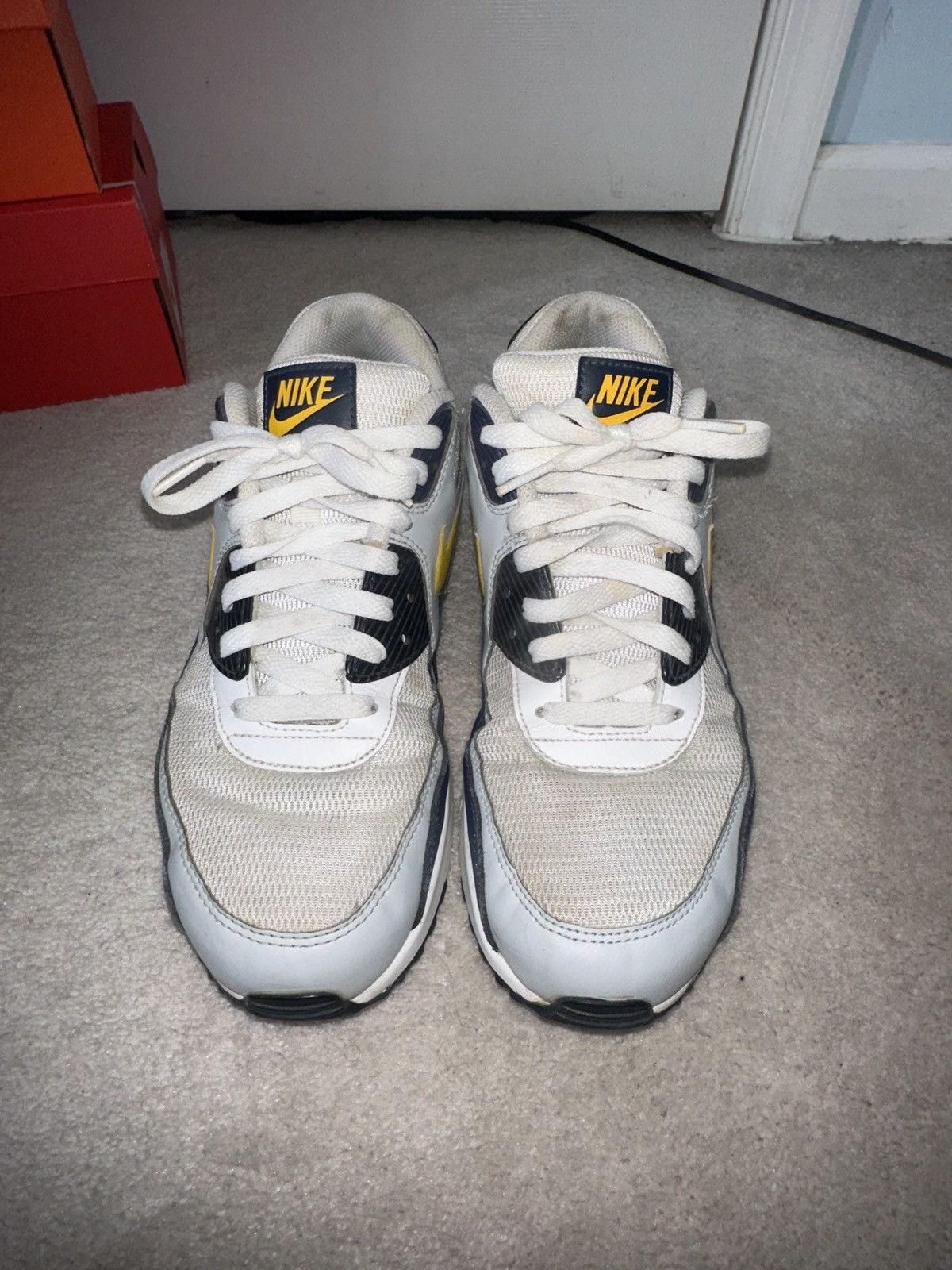 Nike × Vintage Nike Air Max 90 “Michigan” no box and no insoles Size US 10.5 / EU 43-44 - 3 Thumbnail
