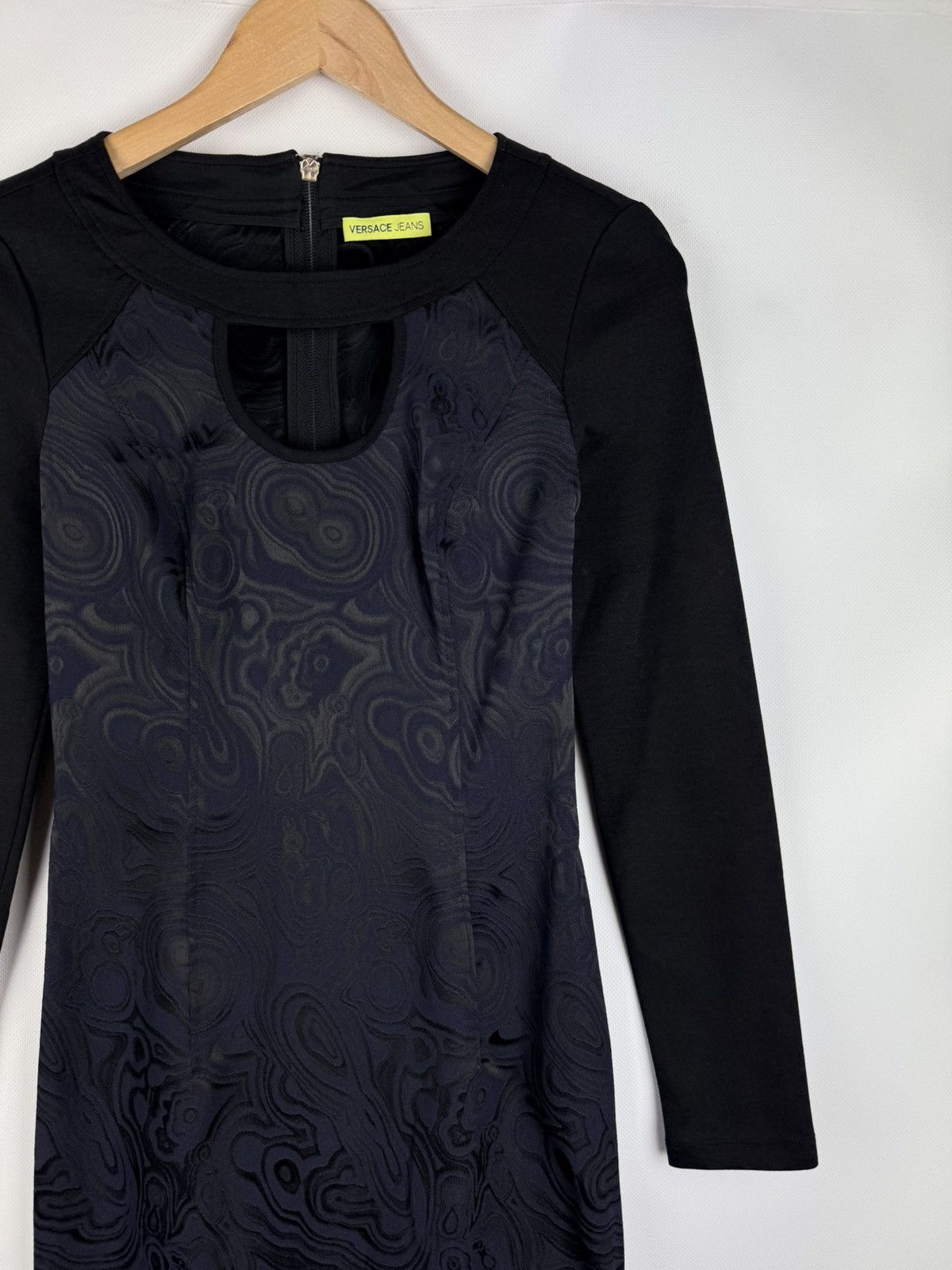 Versace Jeans Couture Versace Jeans Ladies Abstract Pattern Long Sleeve Dress Size XS / US 0-2 / IT 36-38 - 5 Thumbnail