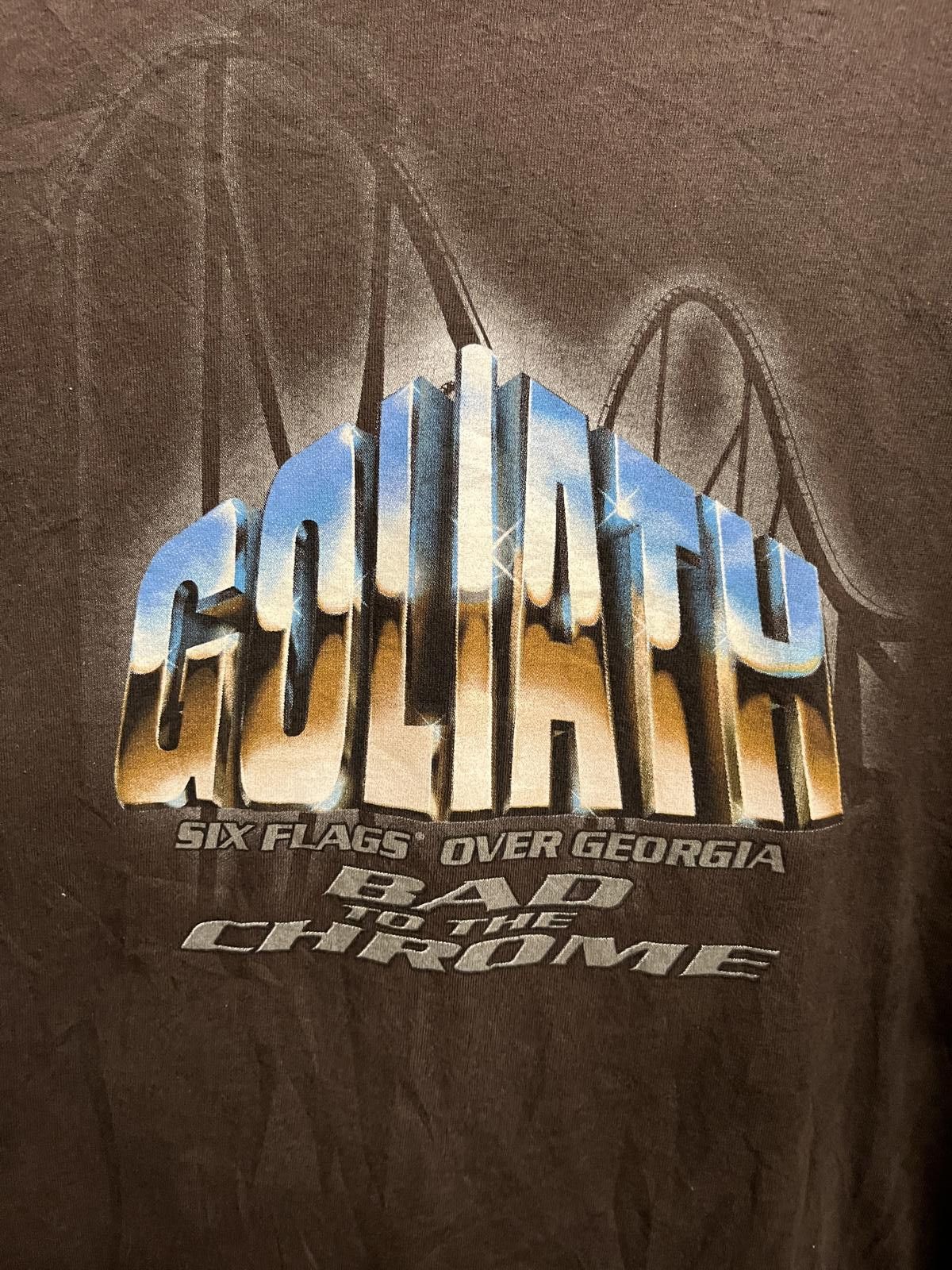 Designer Goliath Rollercosater T-shirt Six Flags Over Georgia Tee 2XL Size US XXL / EU 58 / 5 - 3 Thumbnail