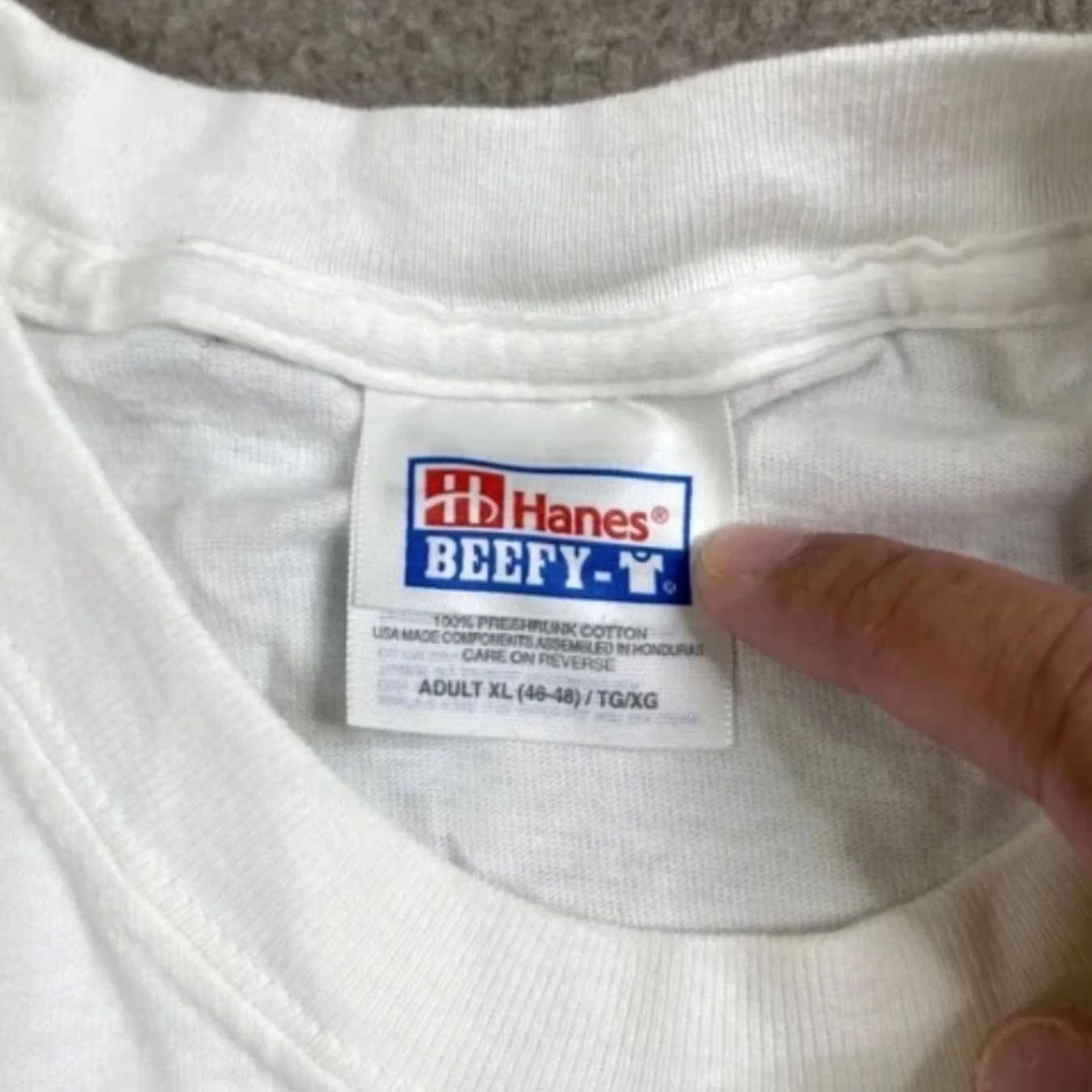 Hanes VINTAGE Hanes T Shirt XL White Driven Graphic Movie Tee Racing Men's Size US XL / EU 56 / 4 - 3 Thumbnail