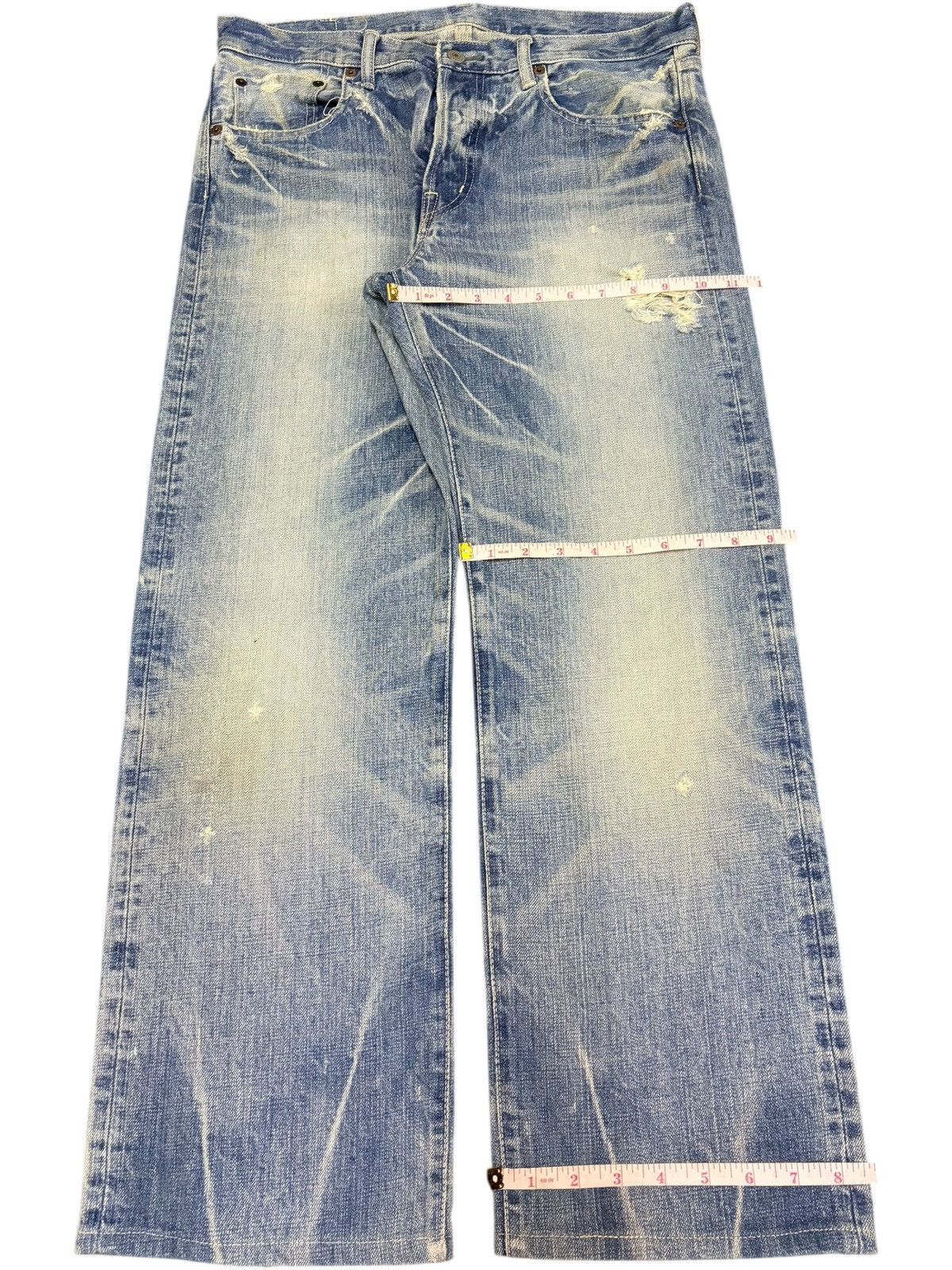 Spellbound Vintage Japanese Spellbound Distressed Loose Jeans Size US 33 - 8 Thumbnail