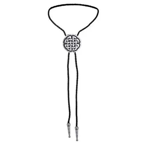 Cowboy Equipment × Vintage Vintage Lucky Knot Leather Rope Bolo Tie Size ONE SIZE - 3 Thumbnail