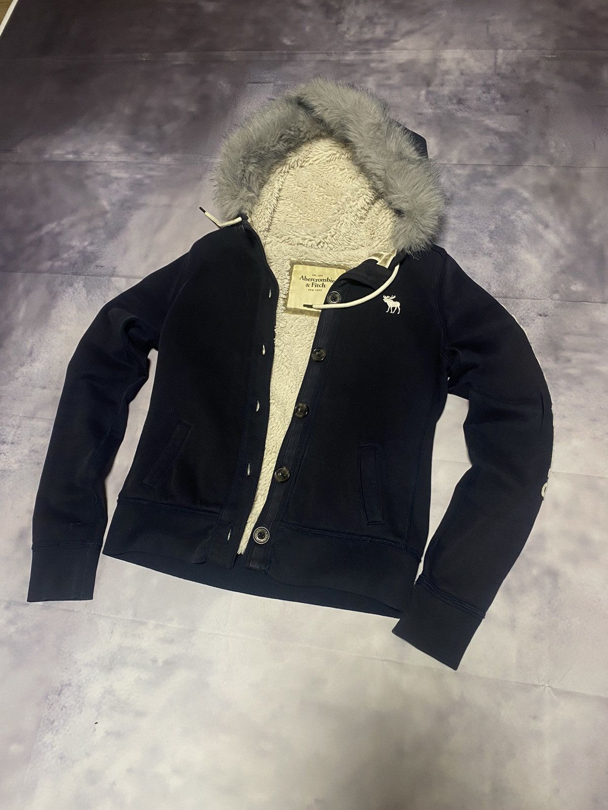 Abercrombie & Fitch × Vintage Abercrombie&Fitch IF SIX WAS NINE Style Fur Rabbit Jacket Size M / US 6-8 / IT 42-44 - 4 Thumbnail