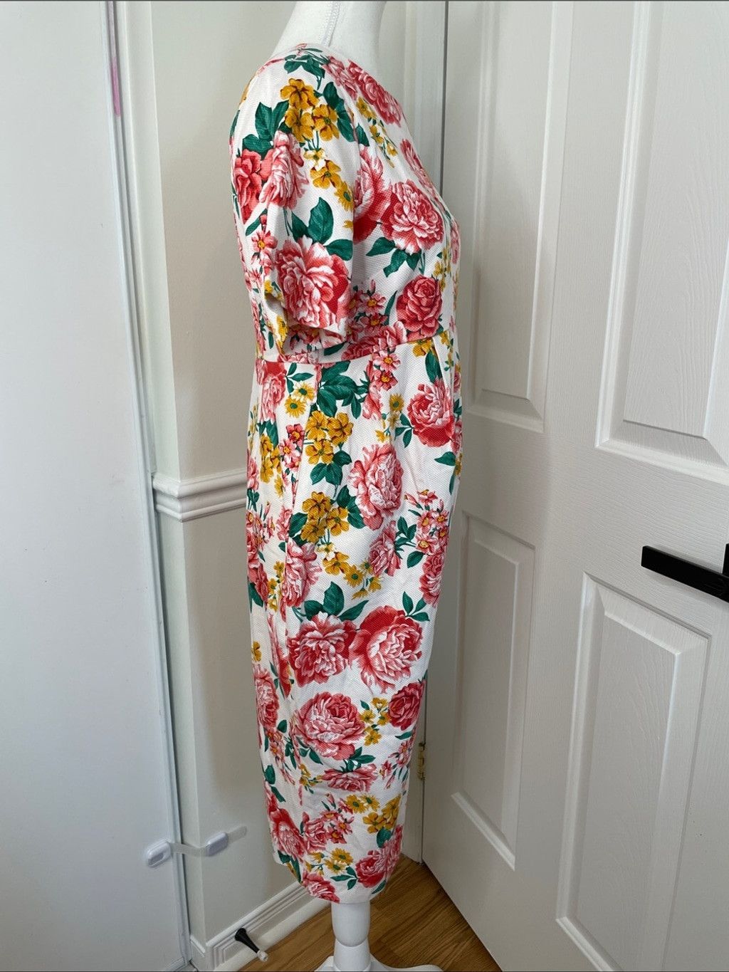 Asos NWT ASOS Maternity Wiggle Floral Midi Dress 6 Size M / US 6-8 / IT 42-44 - 11 Thumbnail