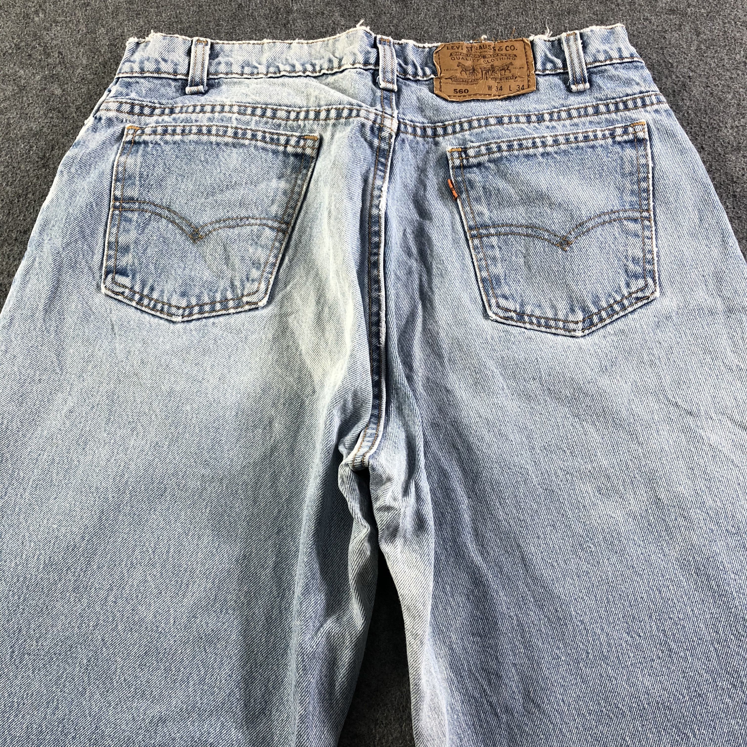 Levi's Vintage Light Wash Levis 560 Jeans-J3528 Size US 33 - 4 Thumbnail