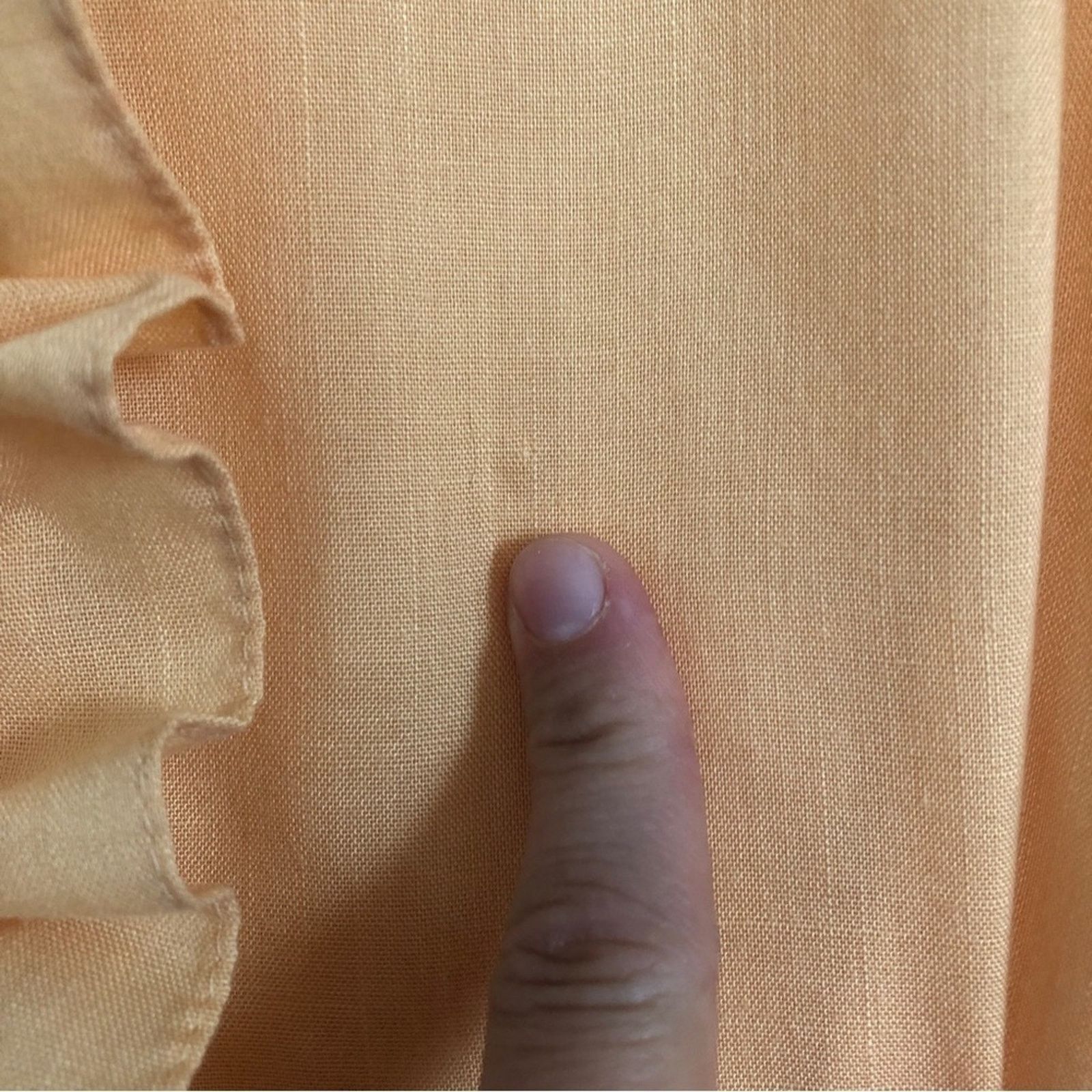 Vintage Act III Yellow Orange Button Short Sleeve Ruffle Blouse Top Size L / US 10 / IT 46 - 8 Thumbnail