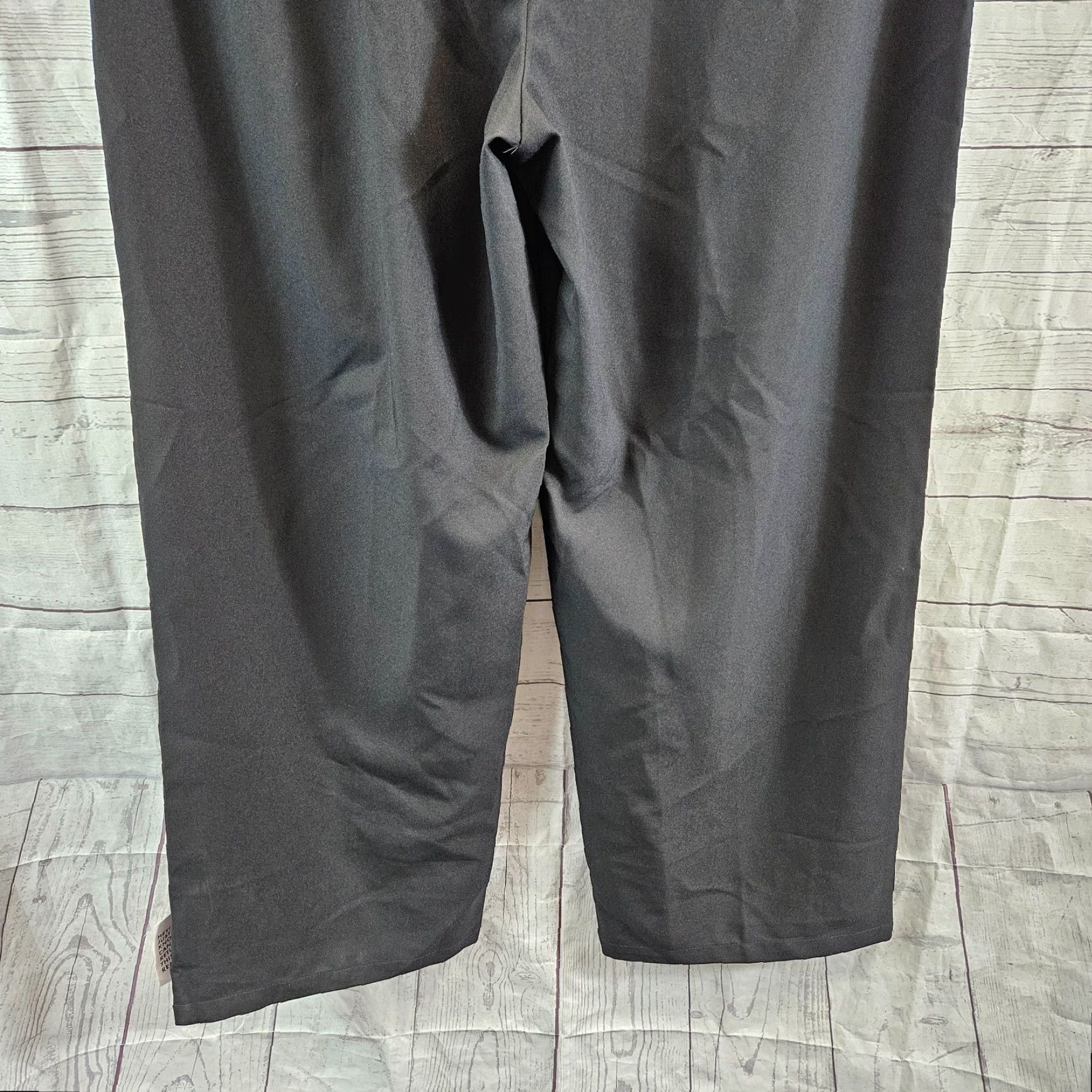 Asos ASOS Design Womens Wide Leg Pants 16 Tall Black Pull On High Rise Dress Pants Studio Womens Size 38" / US 16 / IT 52 - 5 Thumbnail