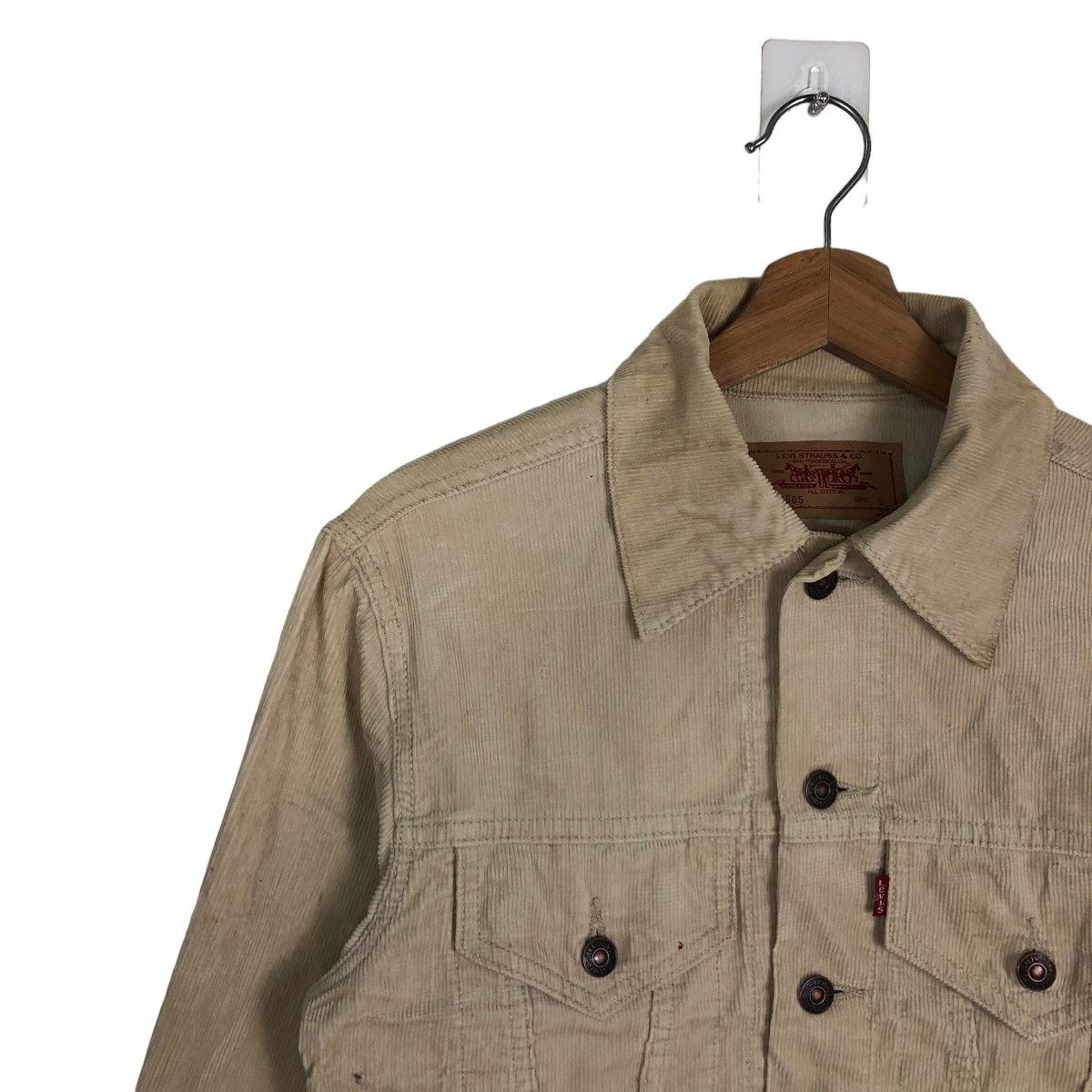 Levi's 🔥90’s Vintage Trucker Corduroy Jacket Levi’s Usa Size US S / EU 44-46 / 1 - 7 Thumbnail