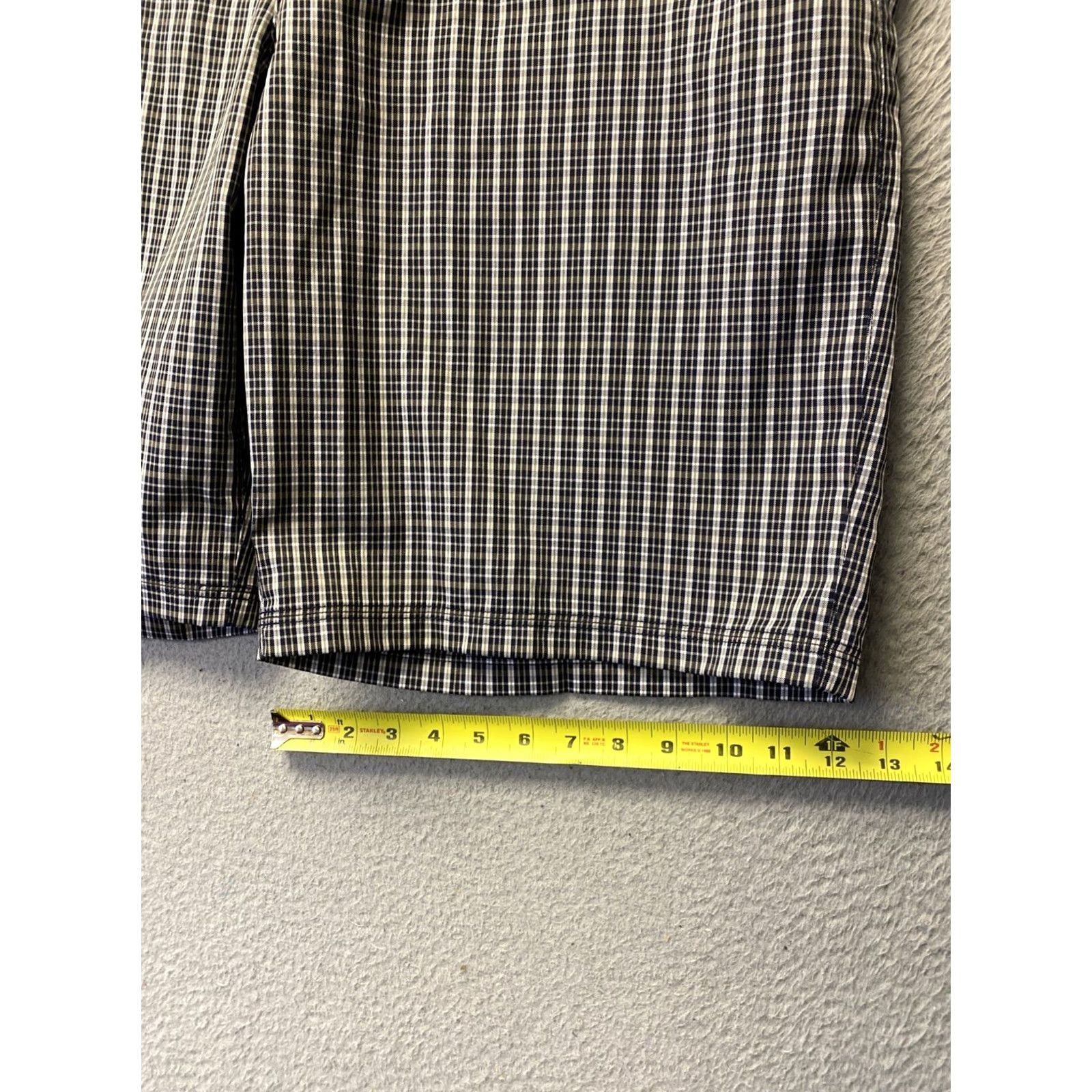 Adidas Adidas Golf Shorts Men 36 Gray Tan Plaid Flat Front Chino /0702 Size US 38 / EU 54 - 6 Thumbnail