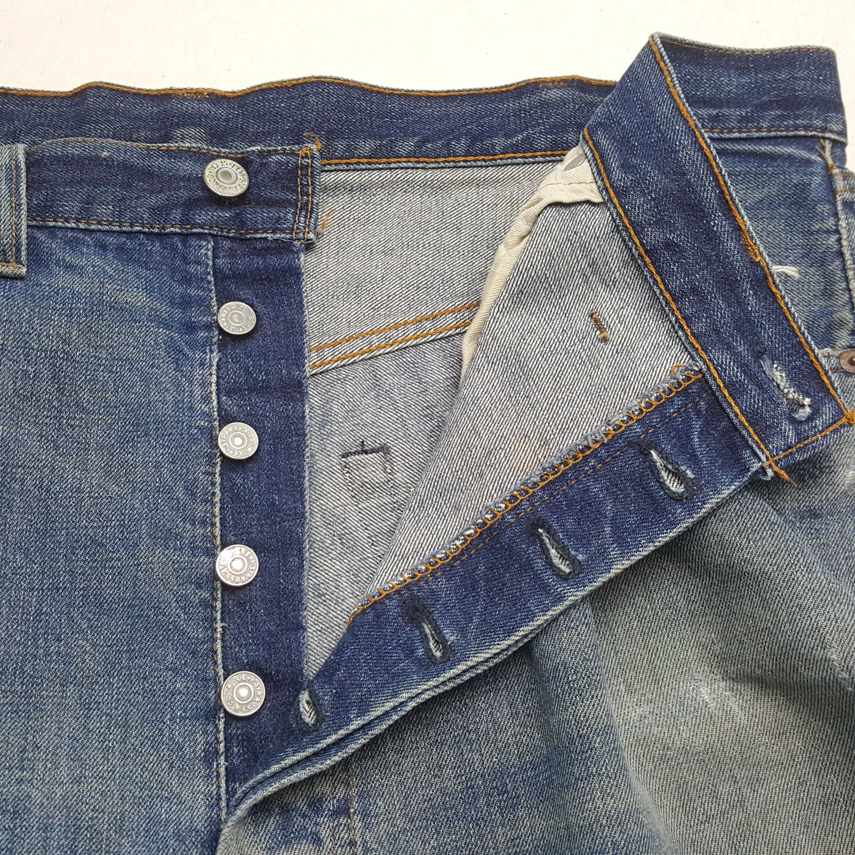 Levi's × Levi's Vintage Clothing × Vintage Vintage LEVI'S 501 American Style Big E Distressed Jeans Size US 40 / EU 56 - 9 Thumbnail