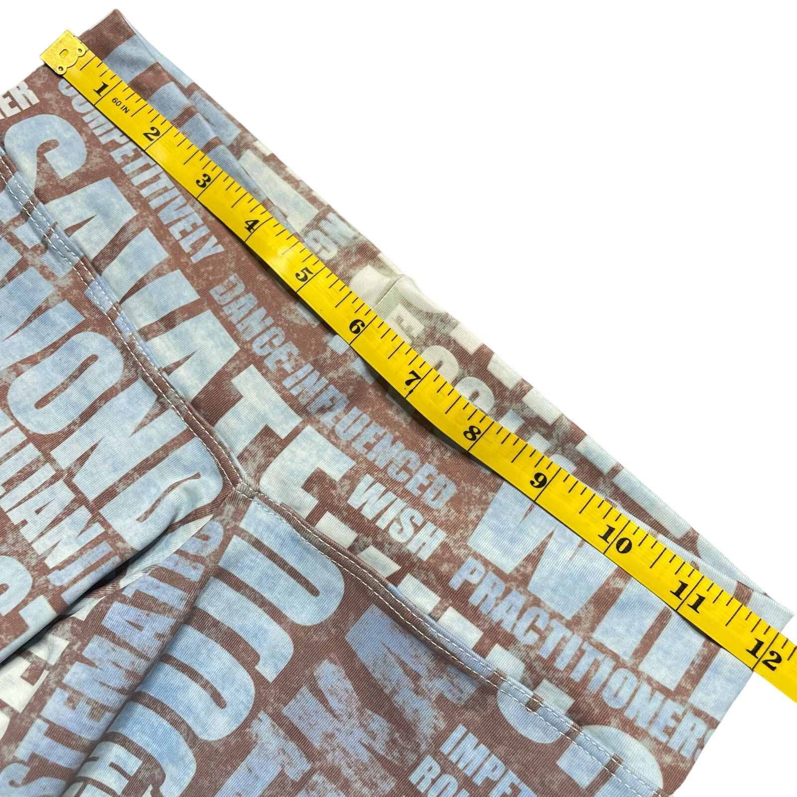 Other Mental Sports Word Print Leggings Size 30" / US 8 / IT 44 - 6 Thumbnail