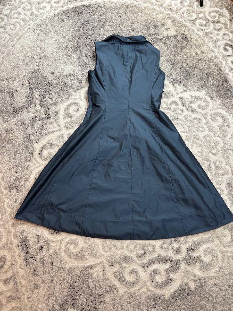 Weekend Max Mara Weekend Max Mara Pleated Midi Dress / Graphite Grey Size L / US 10 / IT 46 - 4 Thumbnail