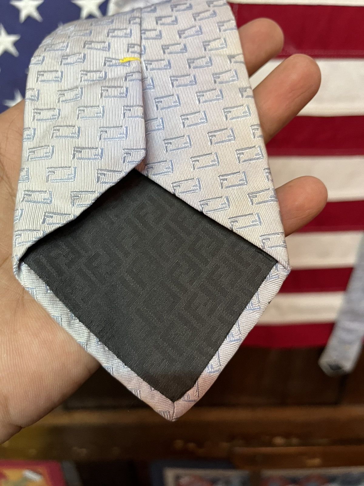 Fendi FENDI FF Logo TIE Size ONE SIZE - 4 Thumbnail